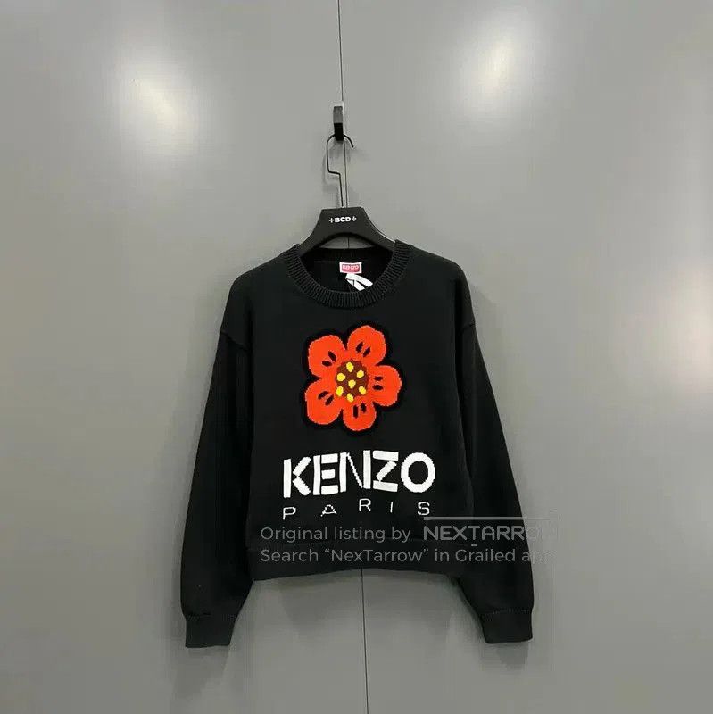 Kenzo Kenzo Logo Black Cotton Sweatshirt for Women . Size S / US 4 / IT 40 - 1 Thumbnail