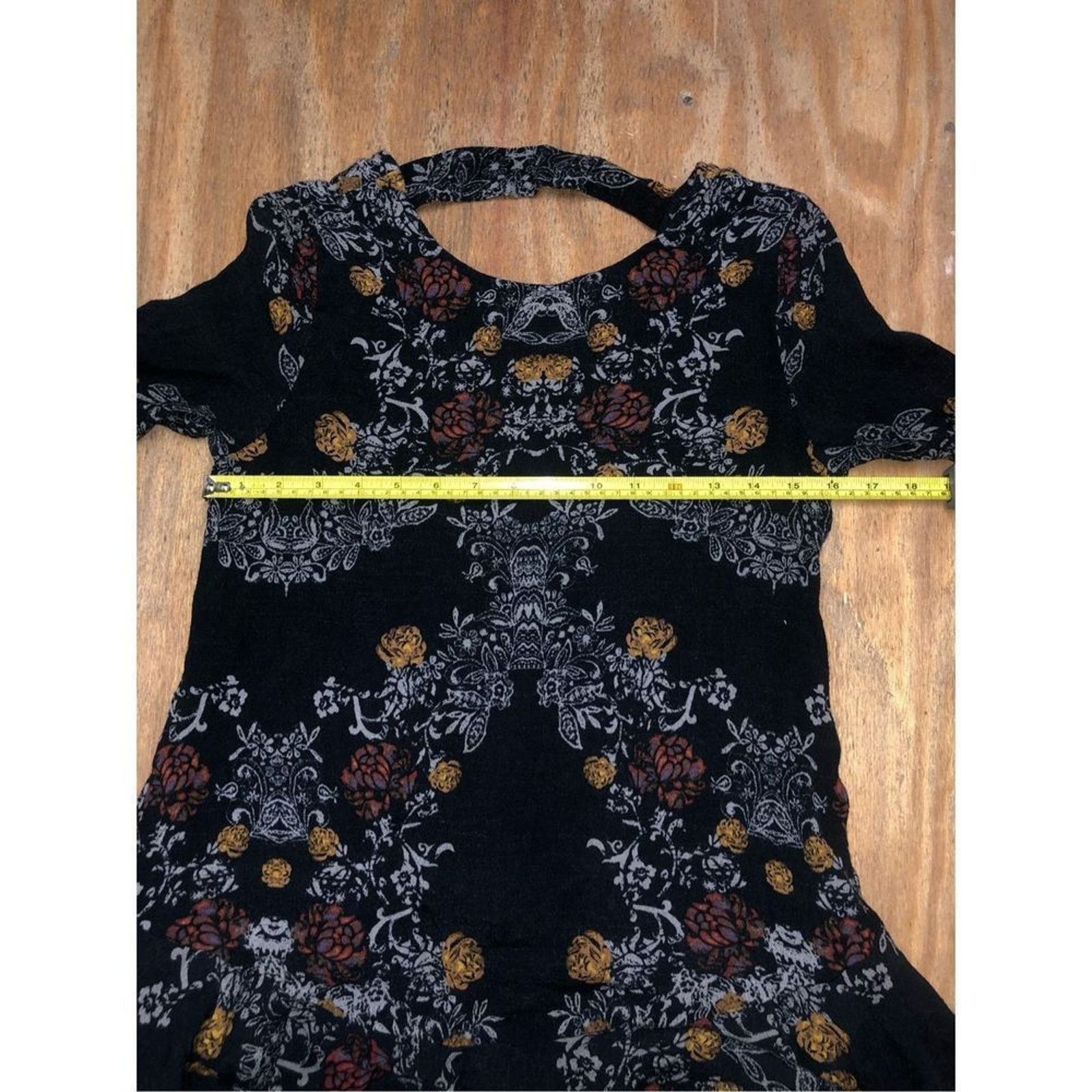 Free People Free People Smooth Talker Tunic Dress Black Floral, Small Size S / US 4 / IT 40 - 9 Thumbnail