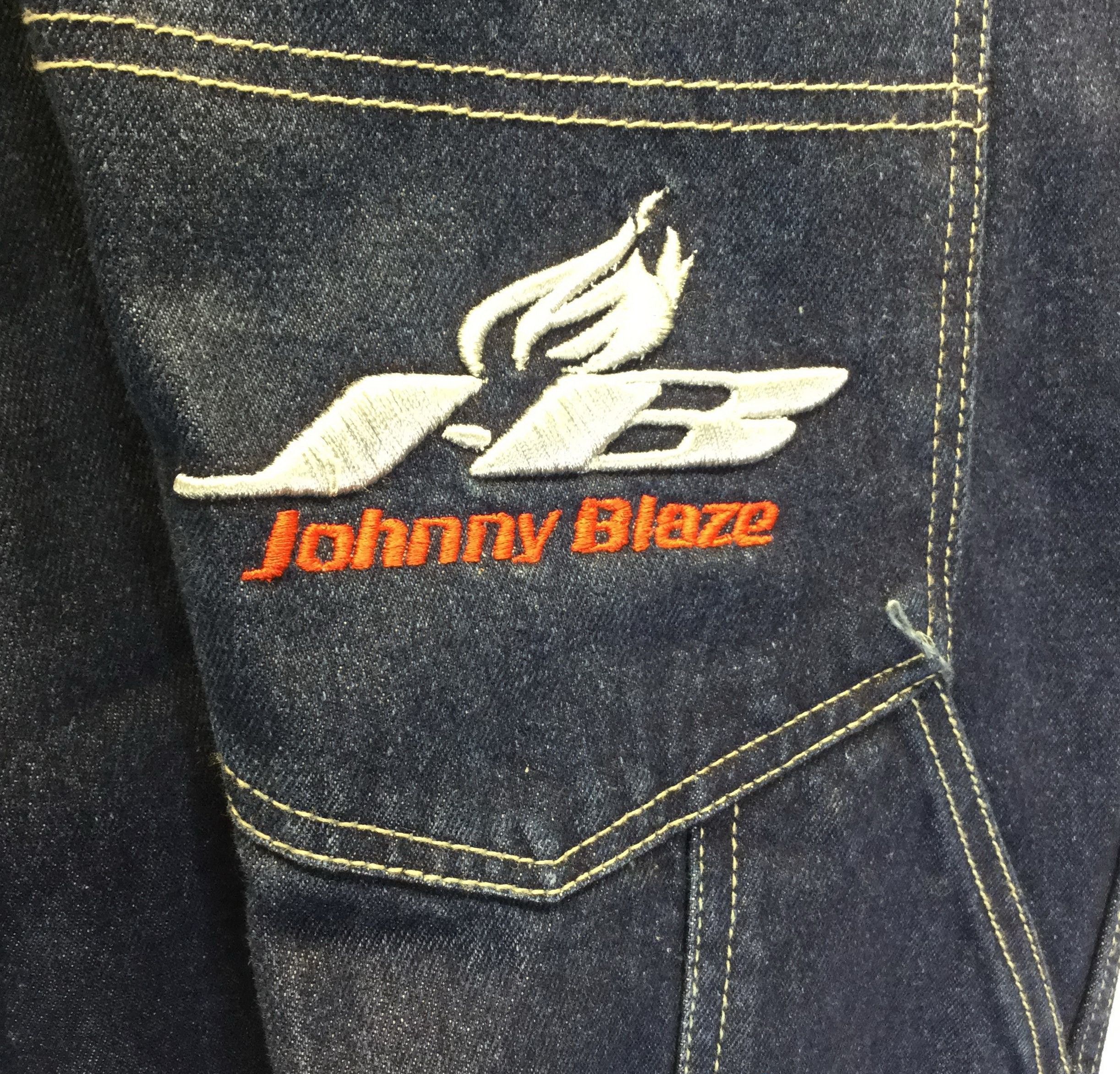 Wu-Tang Clan Johnny Blaze jeans, Wu Wear, vintage hip hop baggy, 90s 34 Size US 34 / EU 50 - 4 Thumbnail