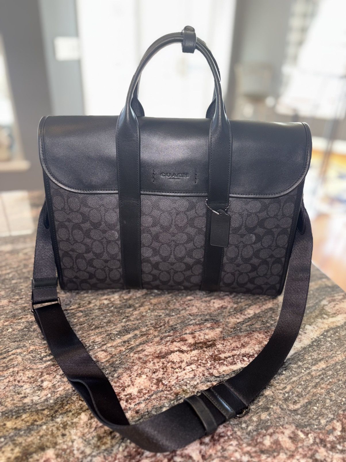 Coach × Designer Gotham Portfolio Bag In Signature Canvas Size ONE SIZE - 1 Thumbnail