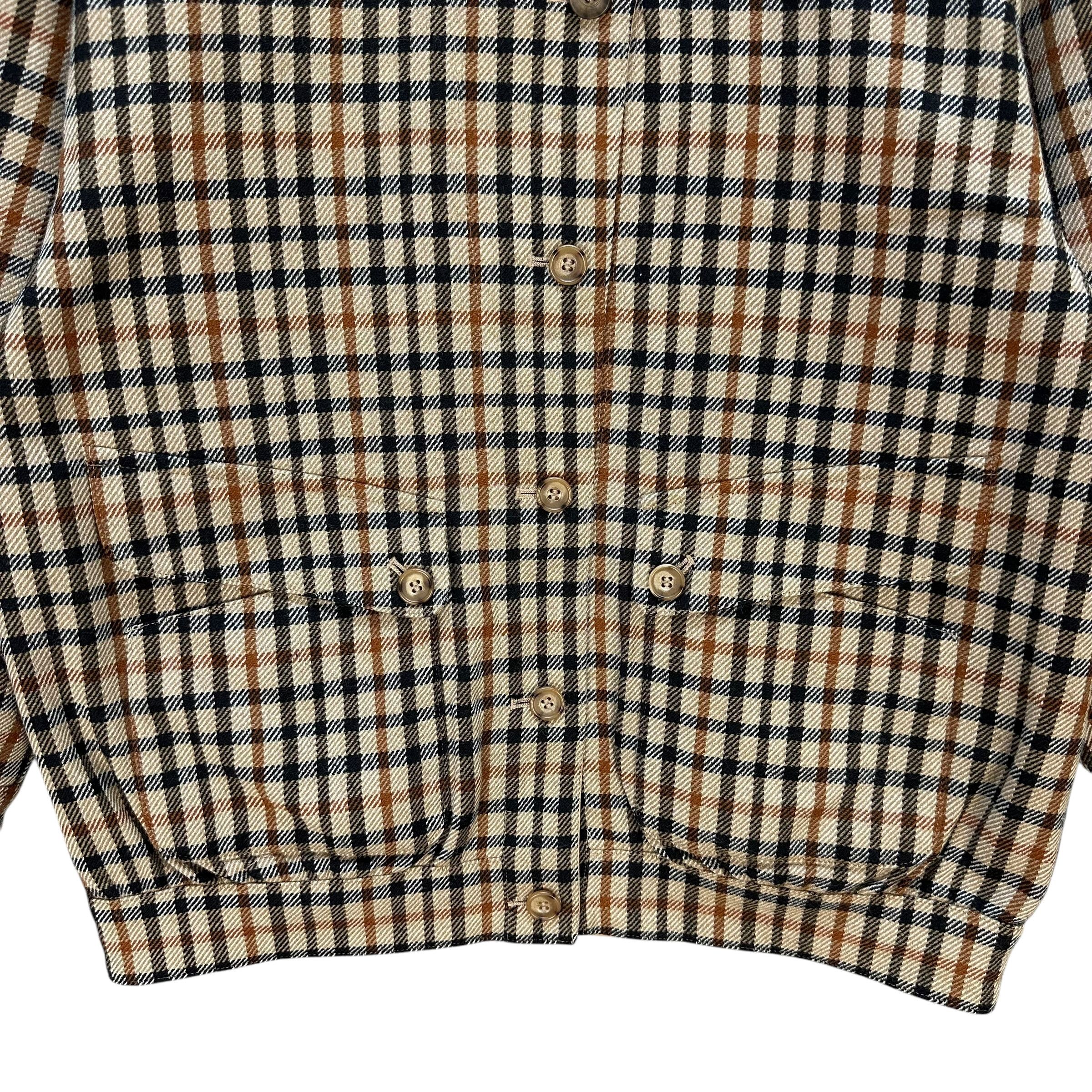 DAKS Vintage 90's DAKS Wool Checked Reversible Jacket #A74-1796 Size US M / EU 48-50 / 2 - 3 Thumbnail