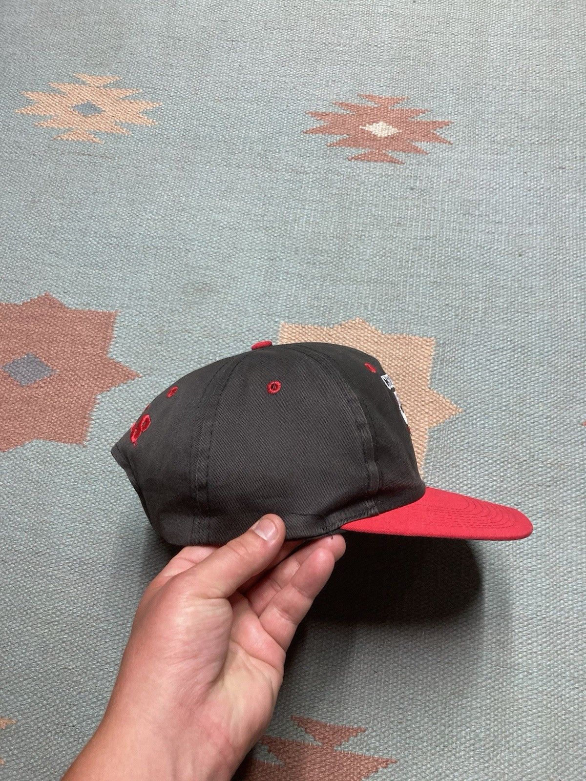 Vintage Vtg 90s hat Chicago bulls blockhead plain logo basketball Size ONE SIZE - 8 Thumbnail