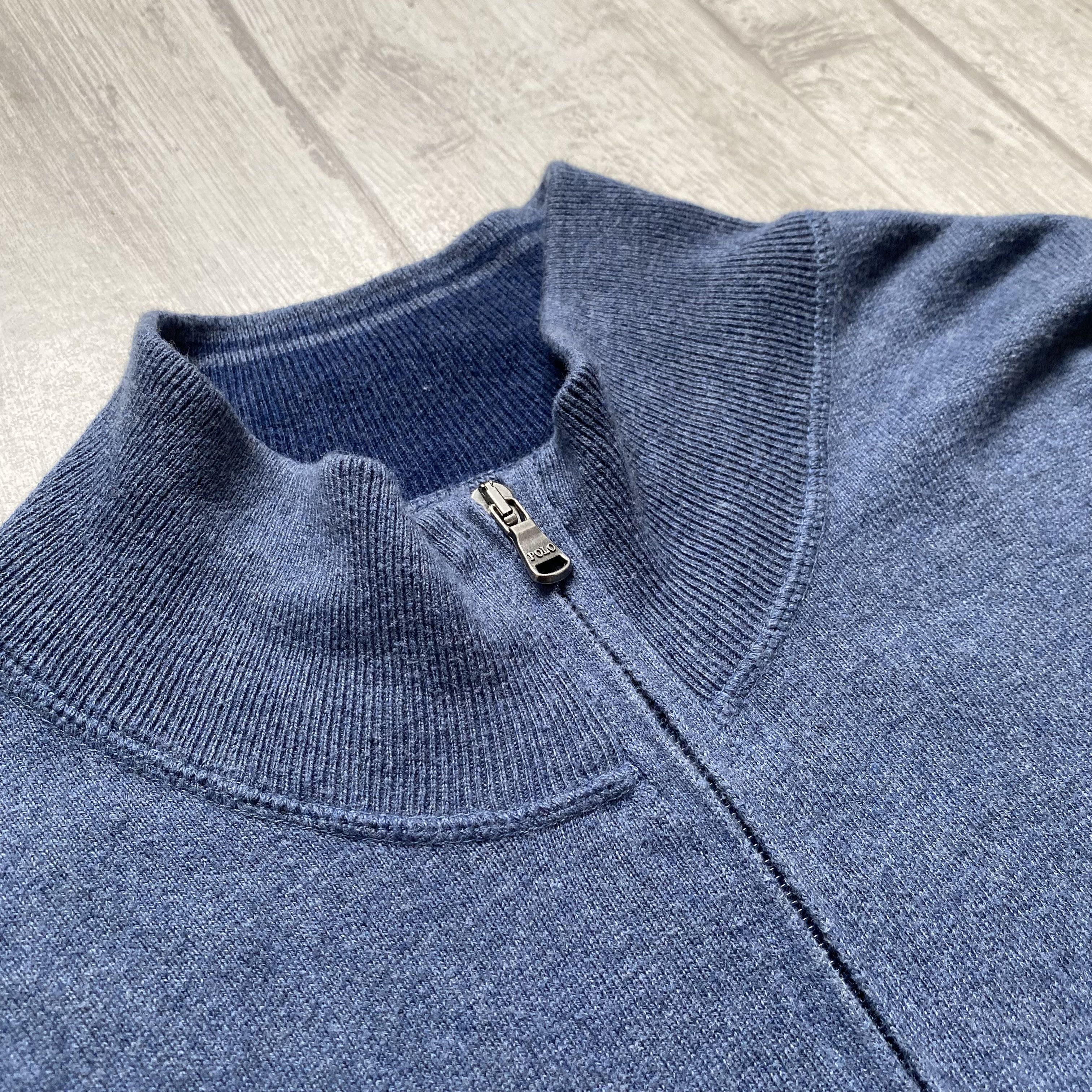 Polo Ralph Lauren Polo Ralph Lauren Vintage 1\4 Quarter Zip Light Sweater Size US XXL / EU 58 / 5 - 5 Thumbnail