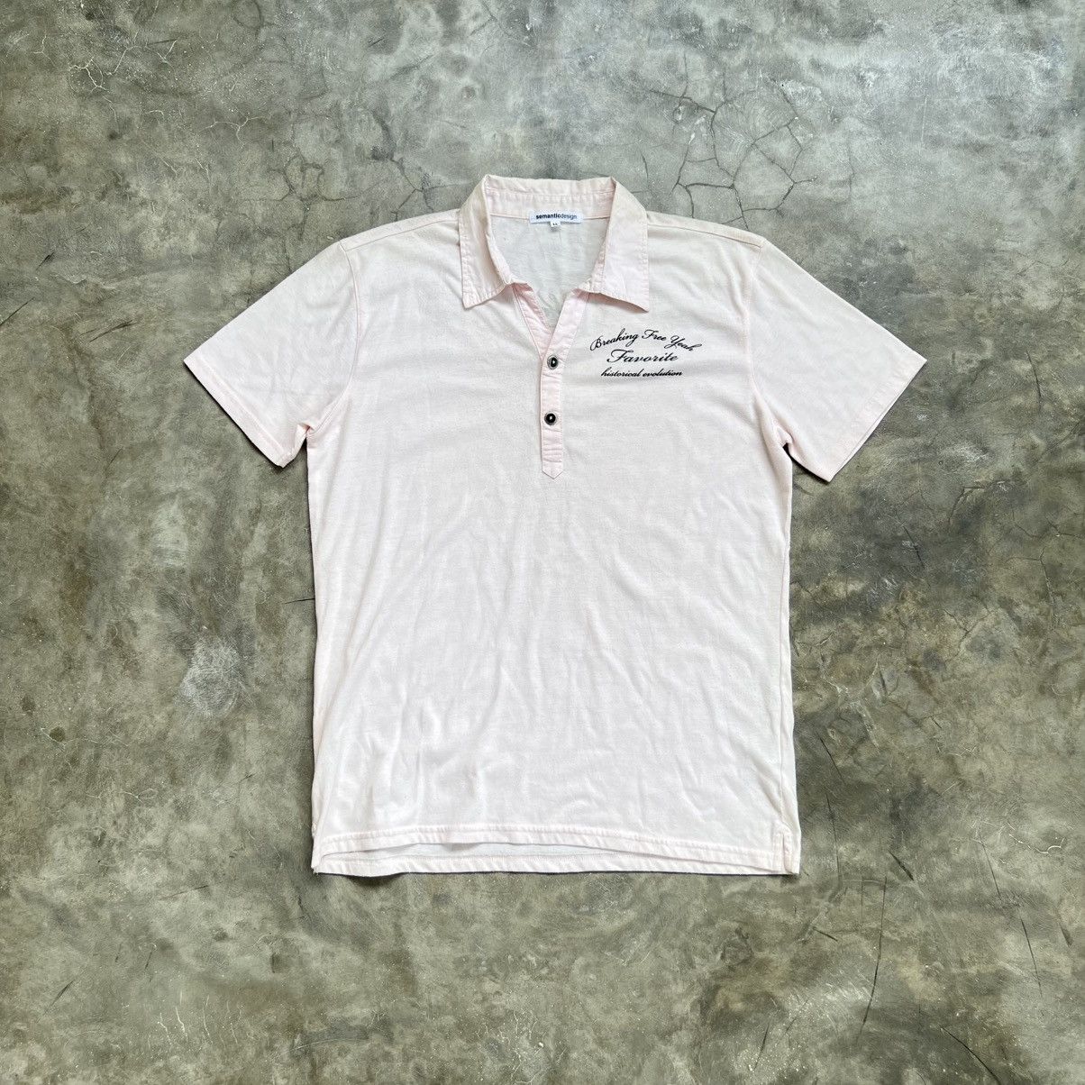 semanticdesign 2000s Semanticdesign Vkei Style Poem Polos Shirt Size US L / EU 52-54 / 3 - 1 Thumbnail