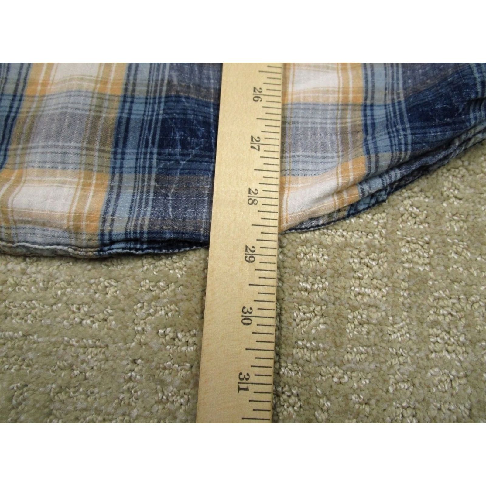 Wrangler Wrangler Shirt Men Large Blue Shadow Plaid Pearl Snap Long Sleeve Western Retro Cowboy - Mens Size US L / EU 52-54 / 3 - 6 Thumbnail
