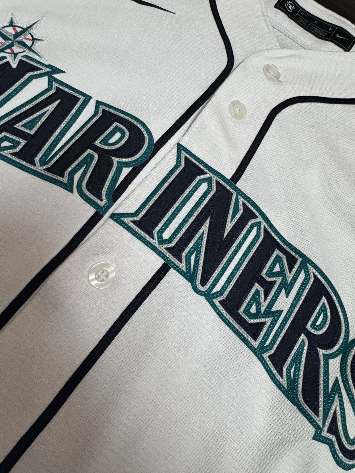 Nike Seattle Mariners Jarred Kelenic #10 MLB 2019 Stitched Jersey Size US M / EU 48-50 / 2 - 3 Thumbnail
