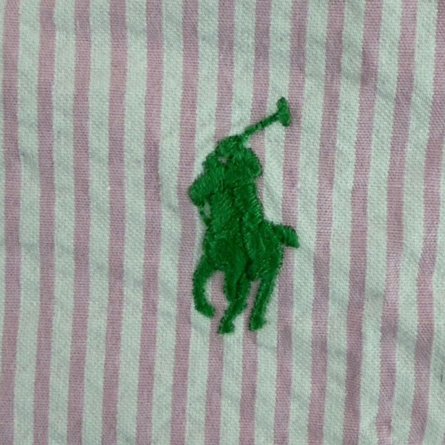 Polo Ralph Lauren Polo Ralph Lauren Classic Fit Seersucker Shirt Pink Stripe Men XL Green Pony Button-Up Shirt Women? Mens Size US XL / EU 56 / 4 - 3 Thumbnail