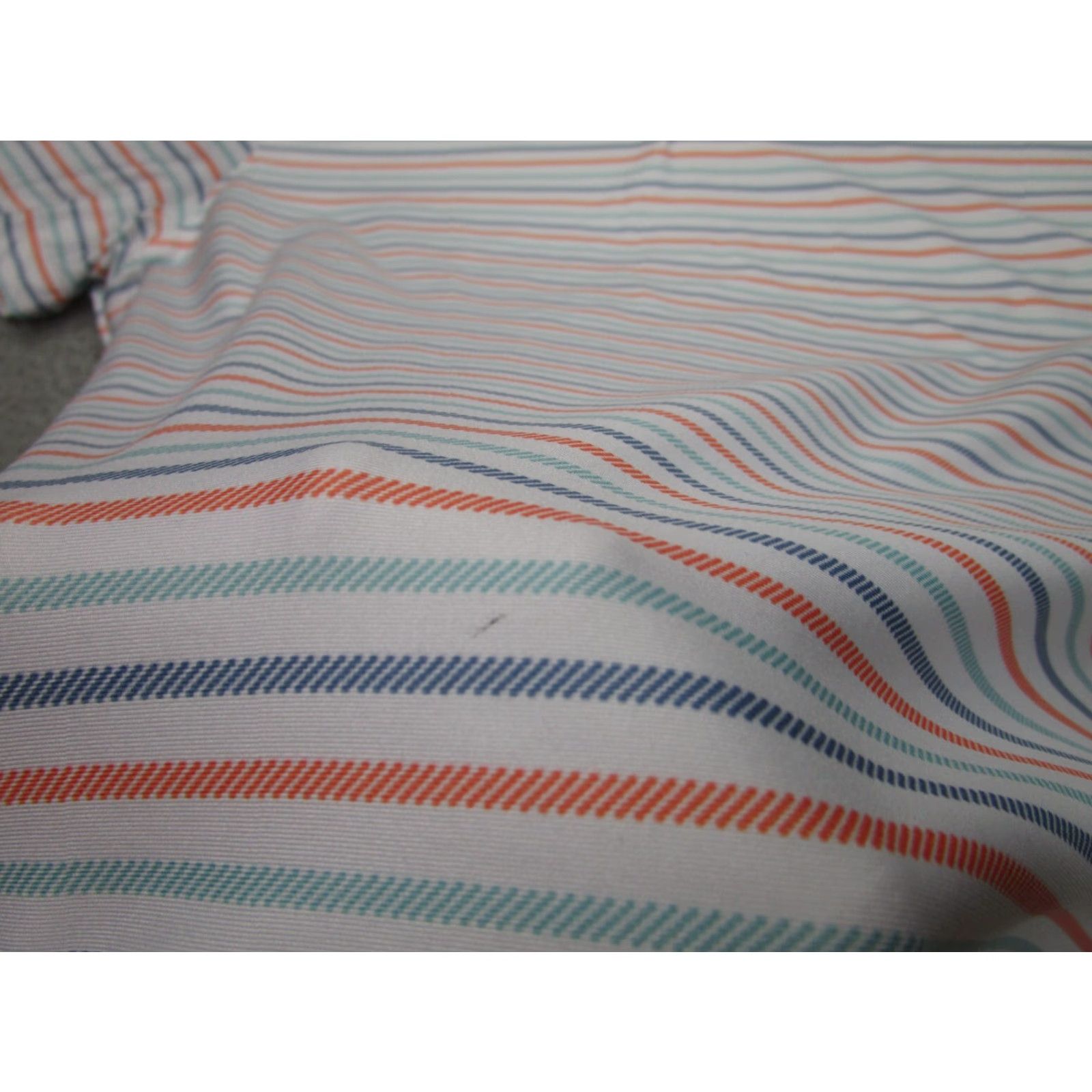 Vintage Hickey Freeman Polo Shirt Mens 2XL White Blue Striped Stretch Performance Golf Casual Workwear Short Sleeve Polo Shirt Size US XXL / EU 58 / 5 - 3 Thumbnail