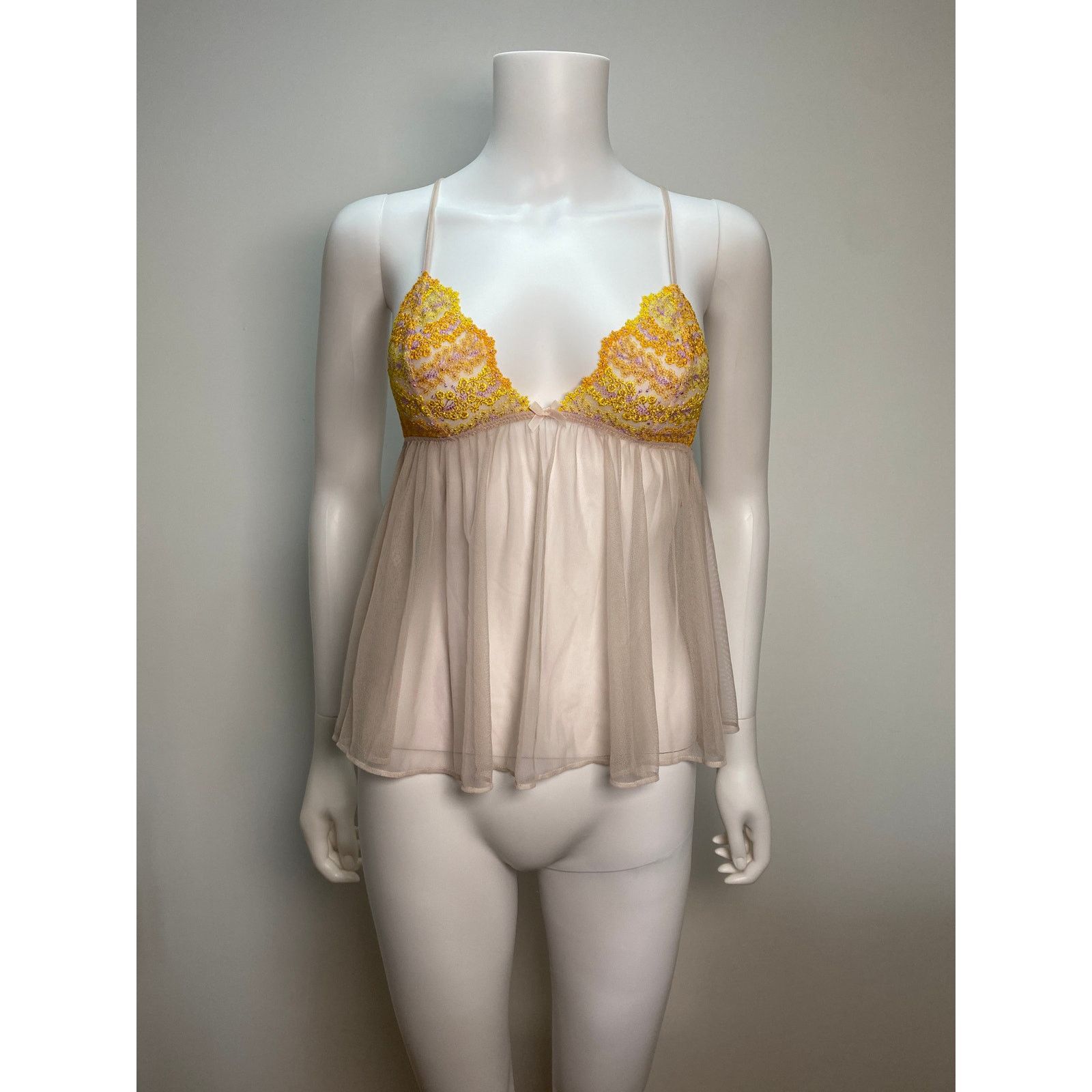 Victoria's Secret Victoria's Secret Sheer Mesh Babydoll Top – Small Size S / US 4 / IT 40 - 2 Thumbnail