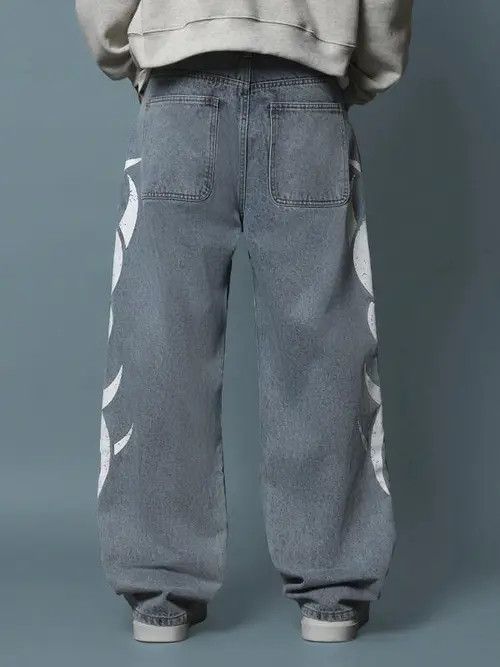 Japanese Brand Akimoto x Yura Loose Fit BioHazard Graphic Jeans Size US 32 / EU 48 - 7 Thumbnail
