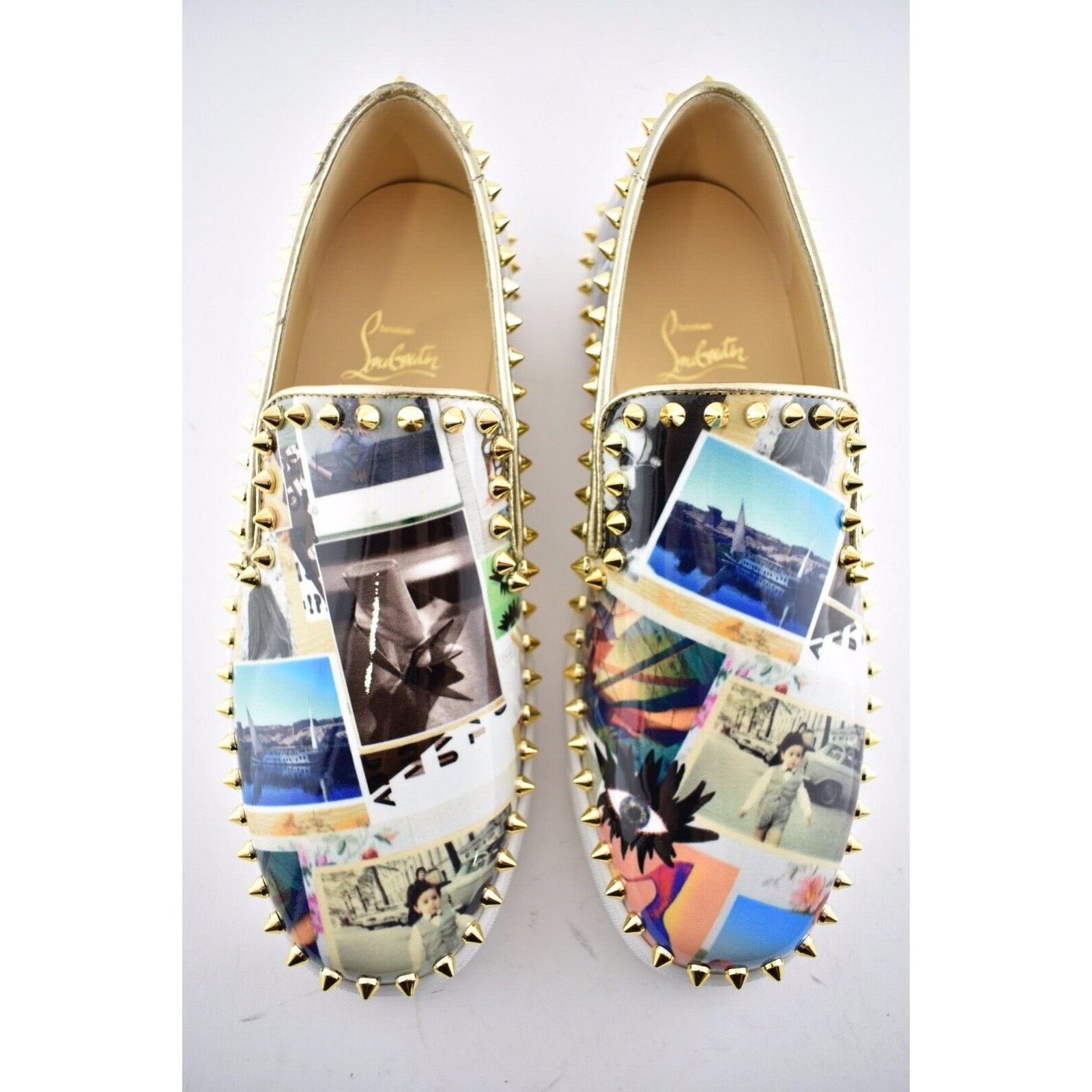 Christian Louboutin Christian Louboutin Pik Boat Black Gold Spike Sneakers 41 Size US 11 / IT 41 - 8 Thumbnail