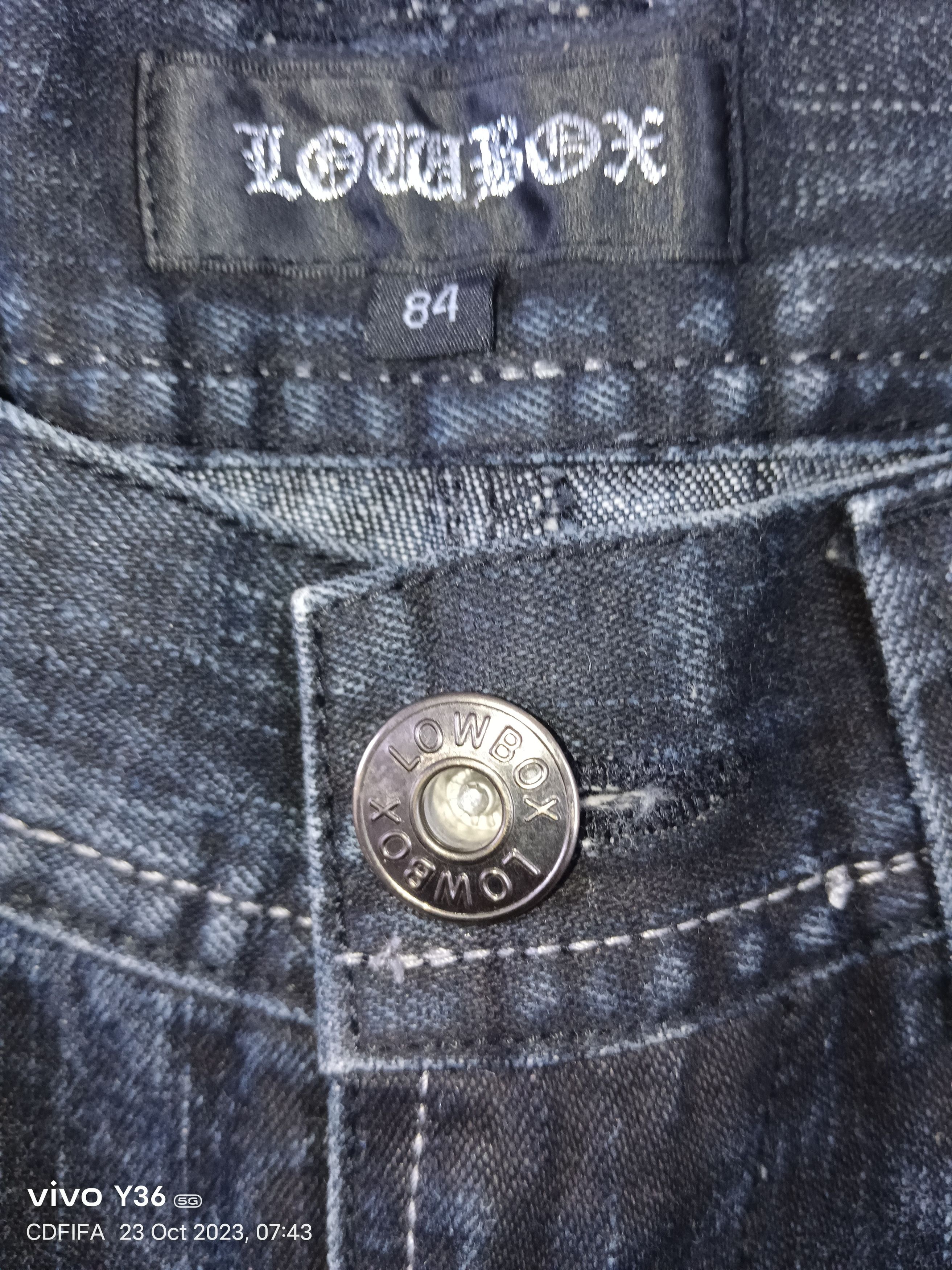 LOWBOX Rare💥💥Lowbox Thunder Whiskers Jeans Size US 31 - 9 Thumbnail