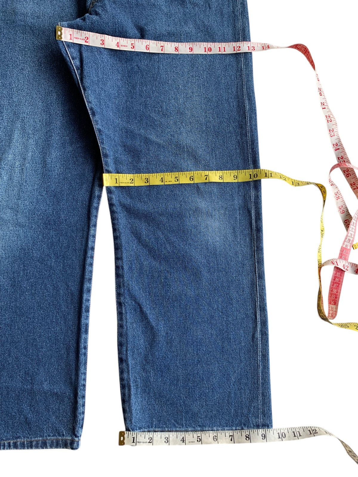 Japanese Brand × Jean DENIM EXCHANGE SELVEDGE BAGGY BUTTON FLY JAPANESE DENIM Size US 32 / EU 48 - 20 Thumbnail