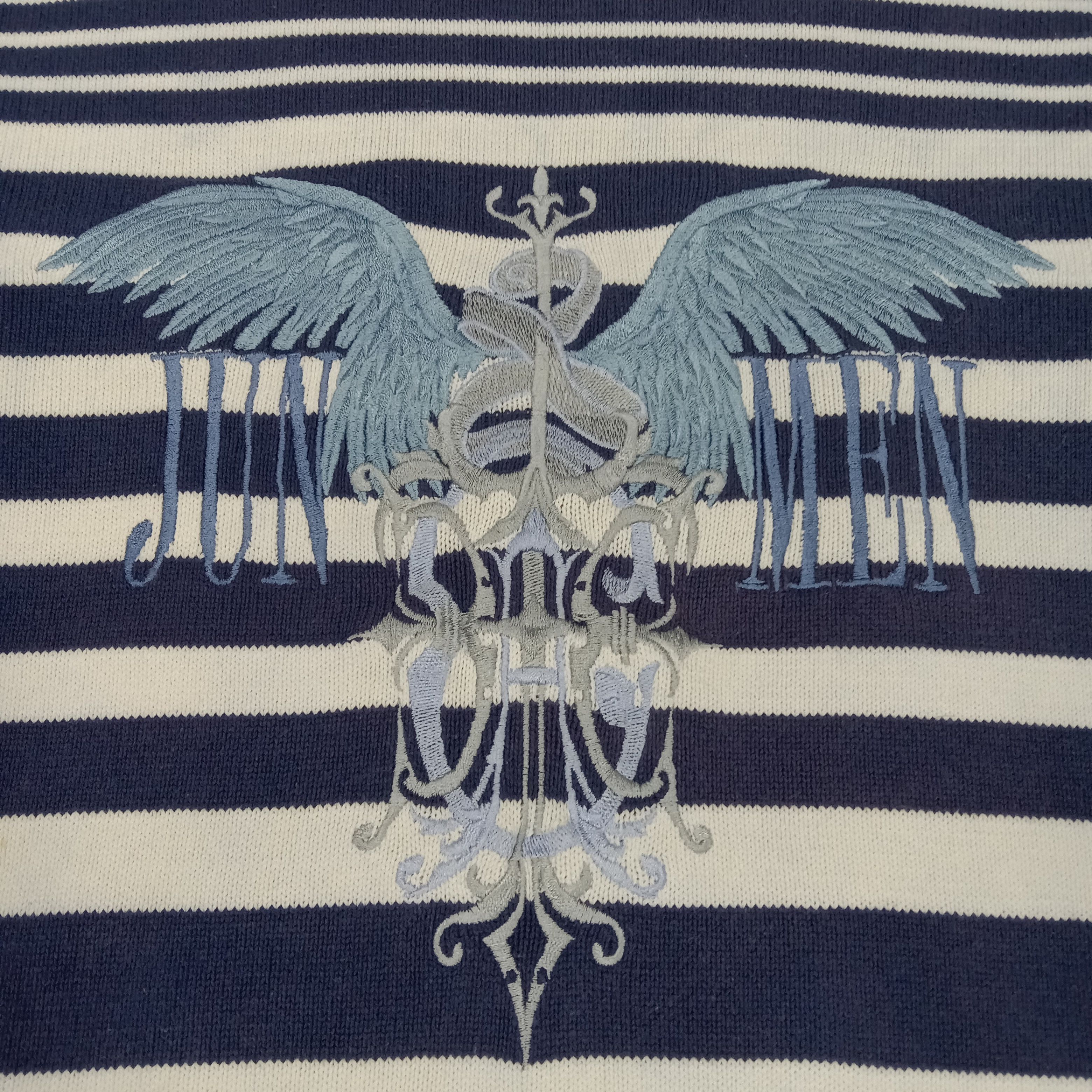 Japanese Brand Jun Men Streetwear Style Stripes Design Sweatshirt Size US S / EU 44-46 / 1 - 2 Thumbnail