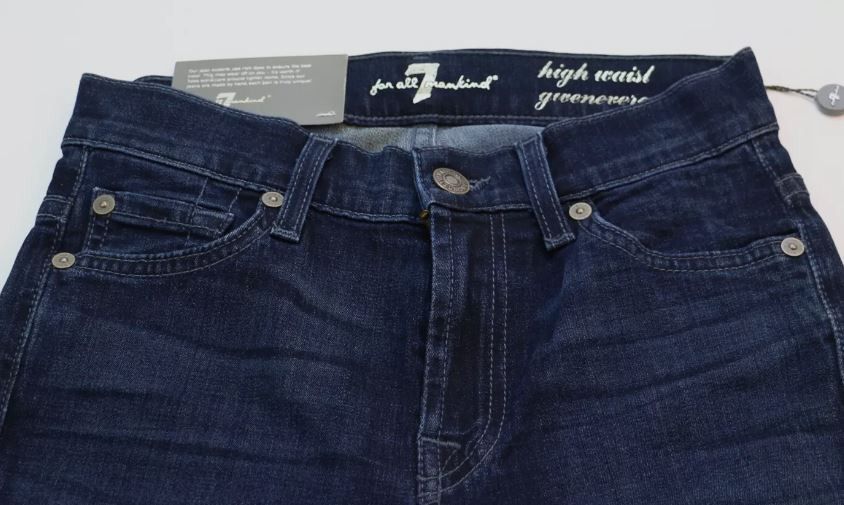 7 For All Mankind New 7 For All Mankind High Waisted Super Skinny Jeans Size 24" / US 00 / IT 34 - 4 Thumbnail