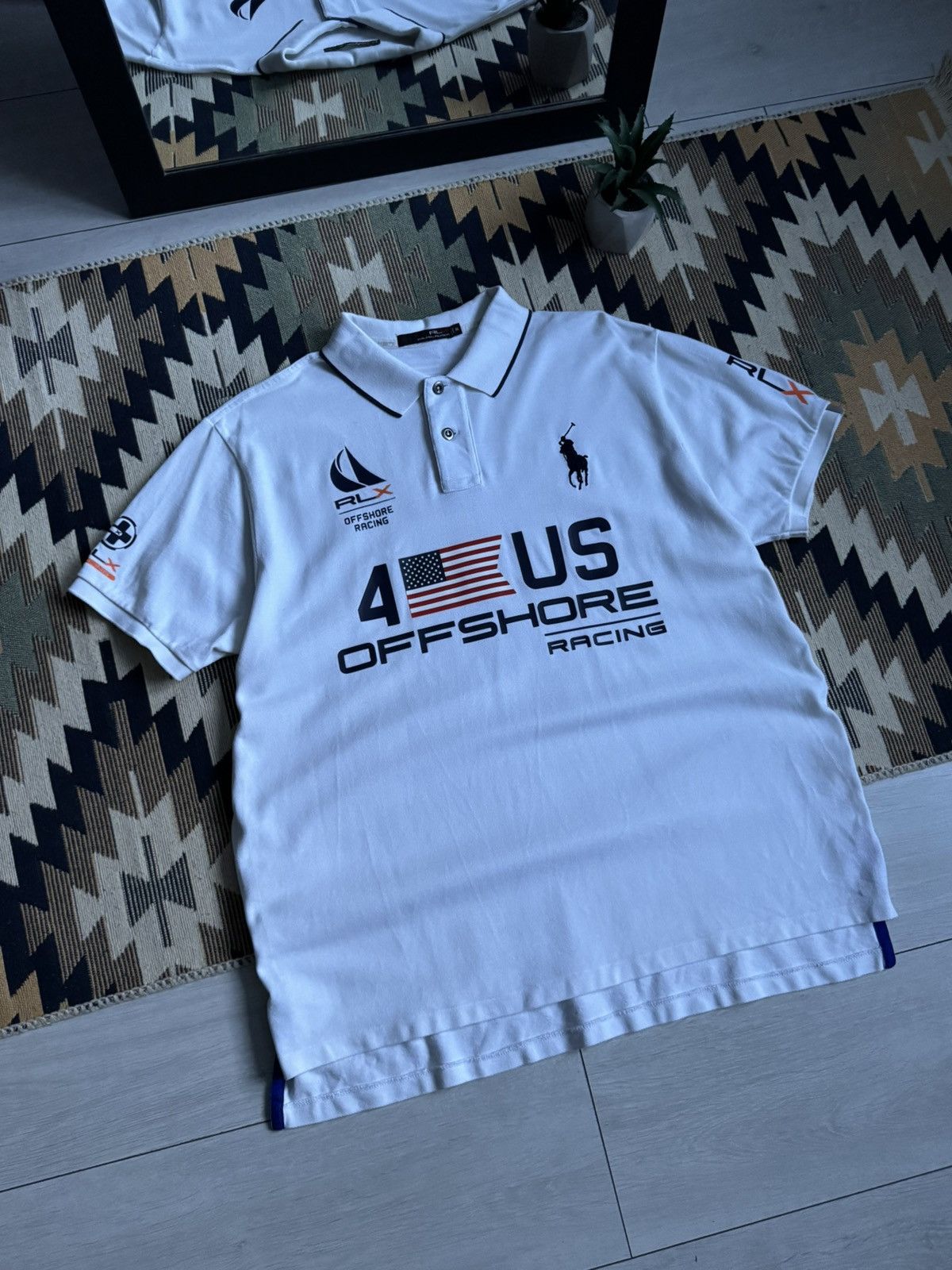 Polo Ralph Lauren Polo Ralph Lauren RLX Offshore Racing USA T-shirt Size US XXL / EU 58 / 5 - 3 Thumbnail
