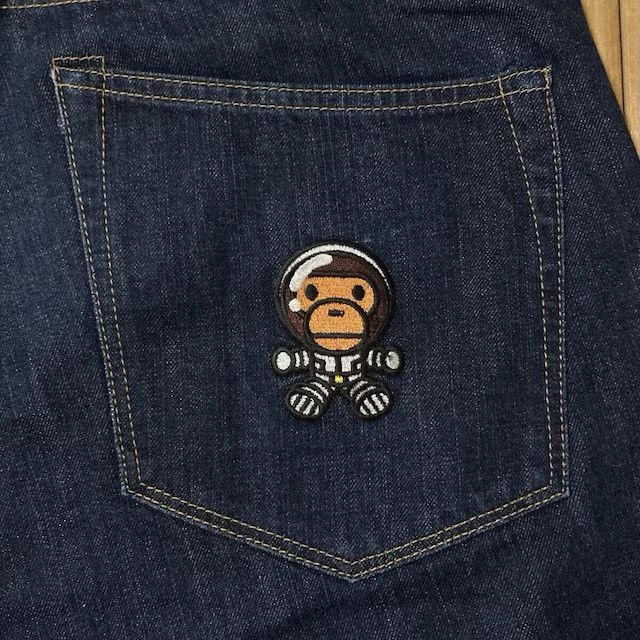 Bape BAPE Cosmos Milo Embroidered Denim Shorts Space APE ★size XL Size US 36 / EU 52 - 4 Thumbnail