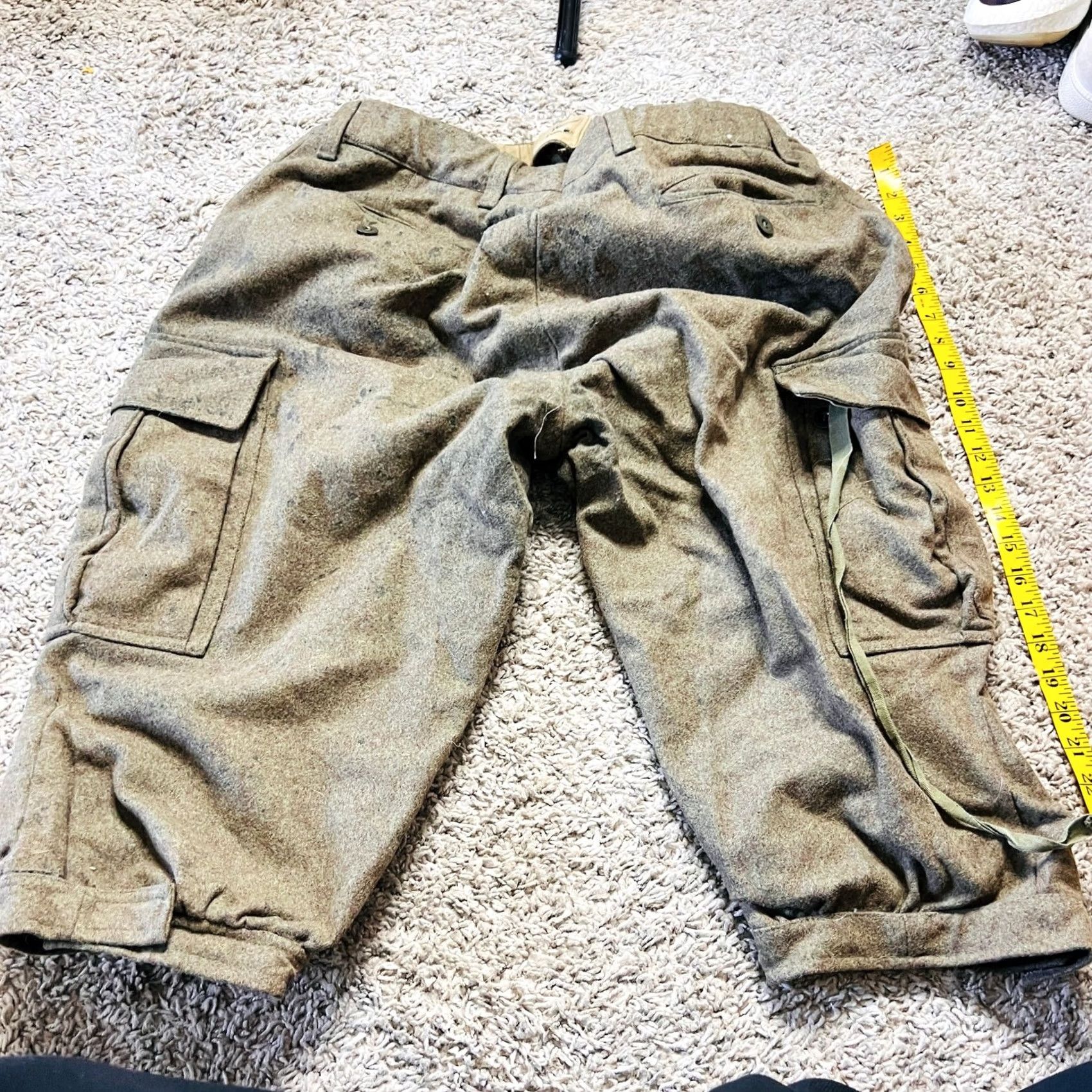 CO VINTAGE neimann & co Cap Womens 7 Green 1960s Military Army Outdoor Capris with Pockets Size Size ONE SIZE - 3 Thumbnail