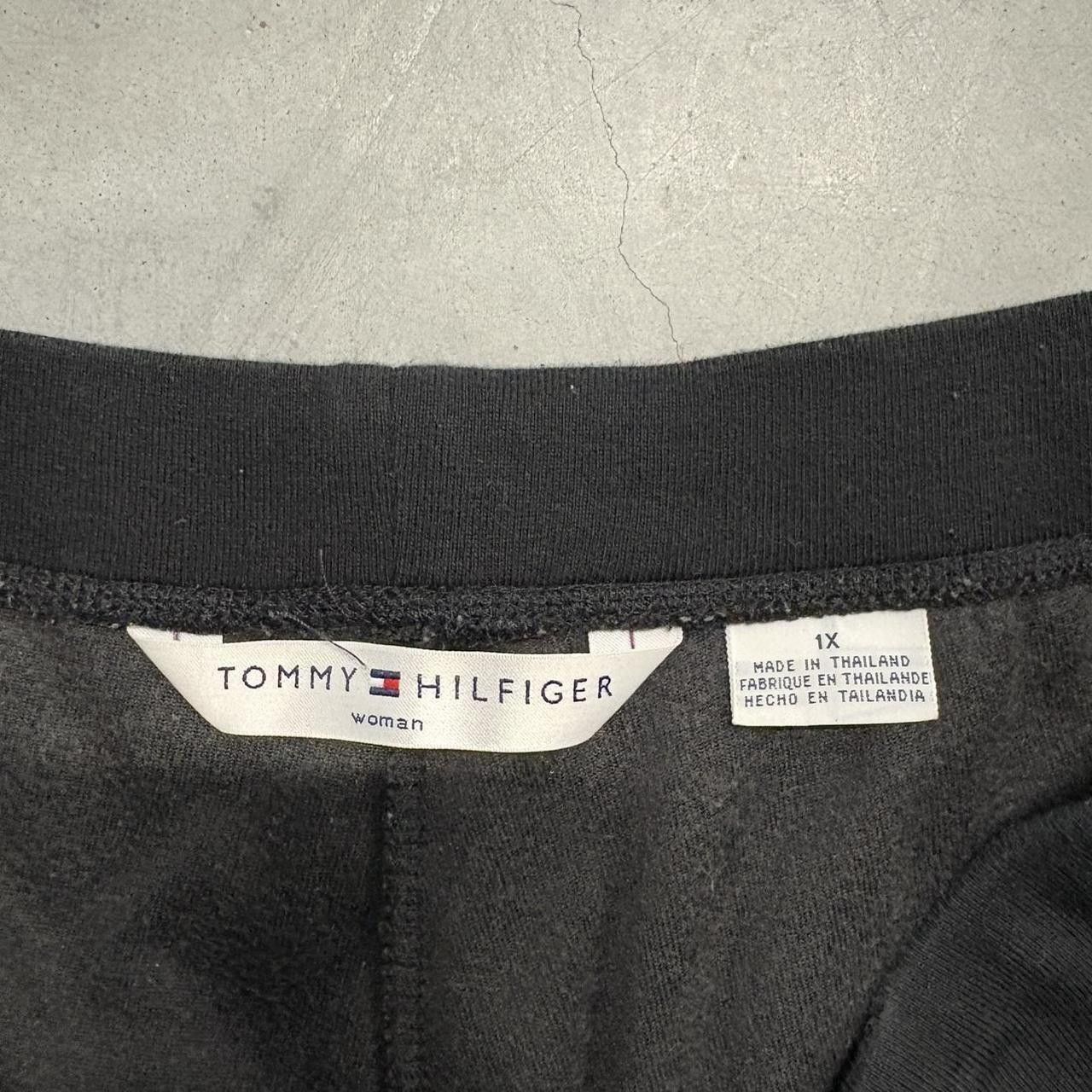Tommy Hilfiger Crazy Vintage Y2K/2000s Baggy Wideleg Tommy Hilfiger Black Velvet Sweatpants! Size US 34 / EU 50 - 8 Thumbnail