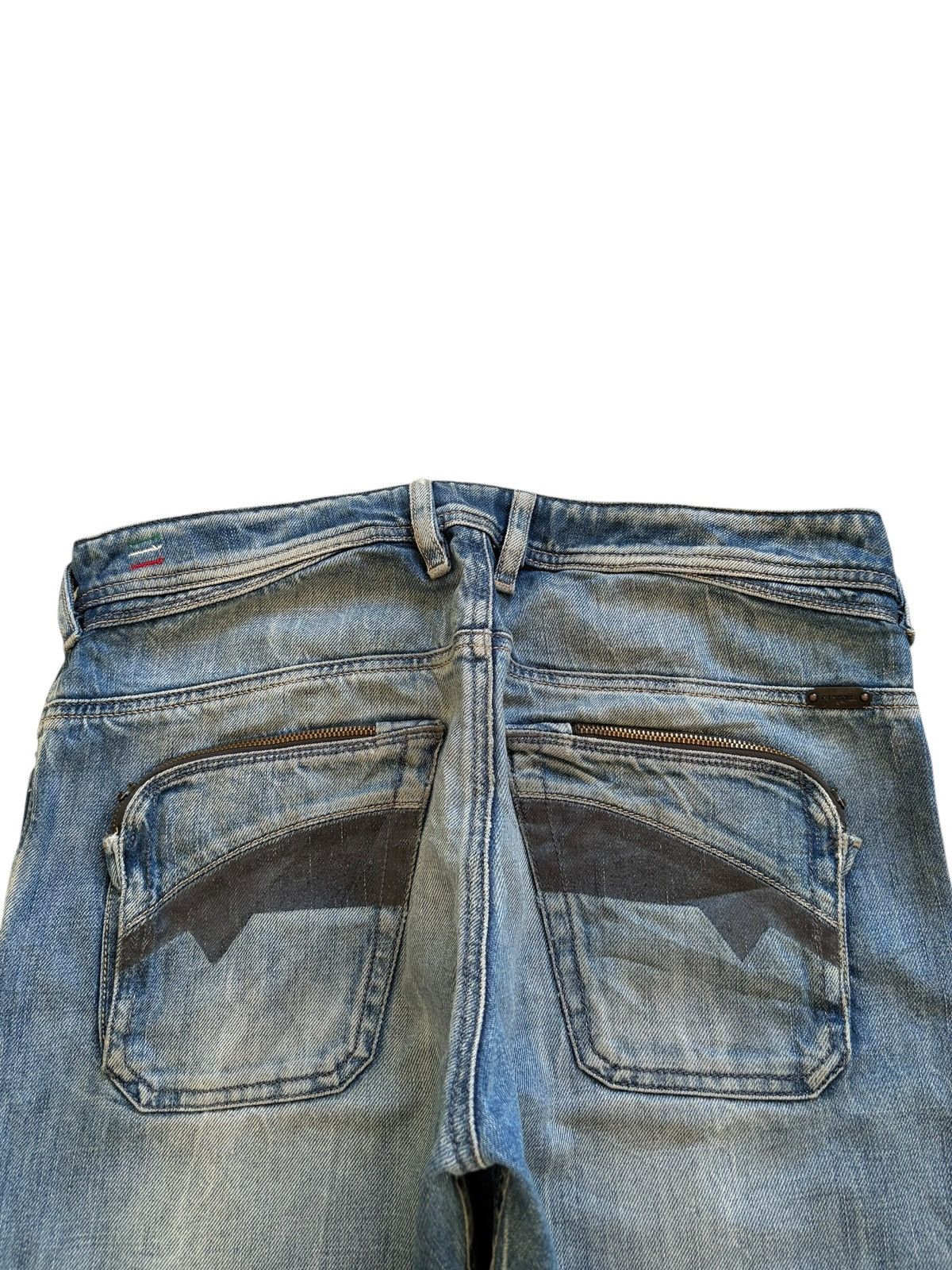 Diesel Vintage Italy Diesel Poiak Mud Wash Distressed Loose Jeans Size US 32 / EU 48 - 8 Thumbnail