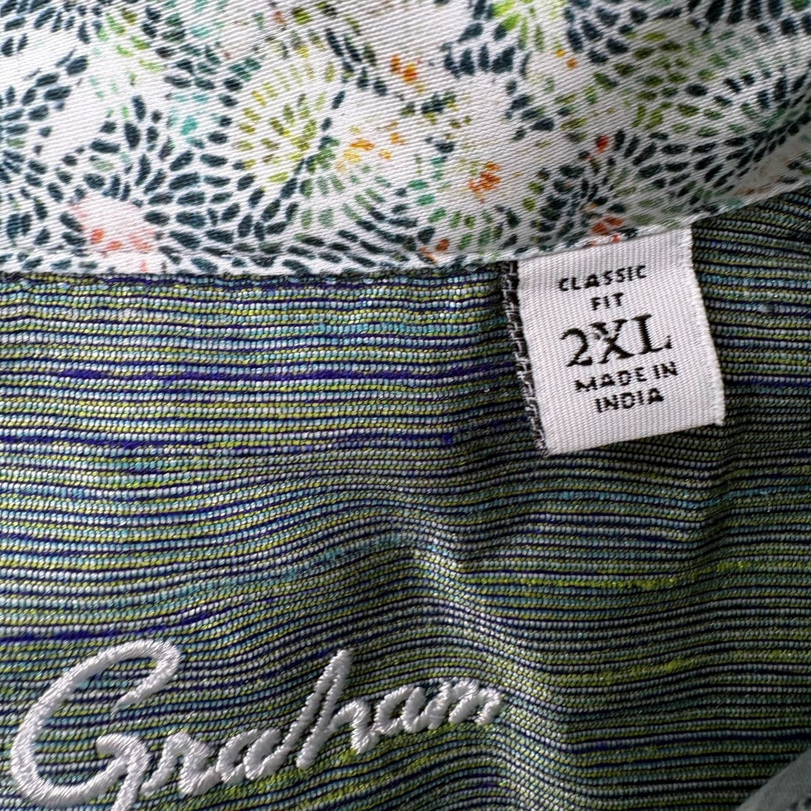 Robert Graham Robert Graham Gatlin Classic Fit Button Up Floral Dress Size US XXL / EU 58 / 5 - 6 Thumbnail