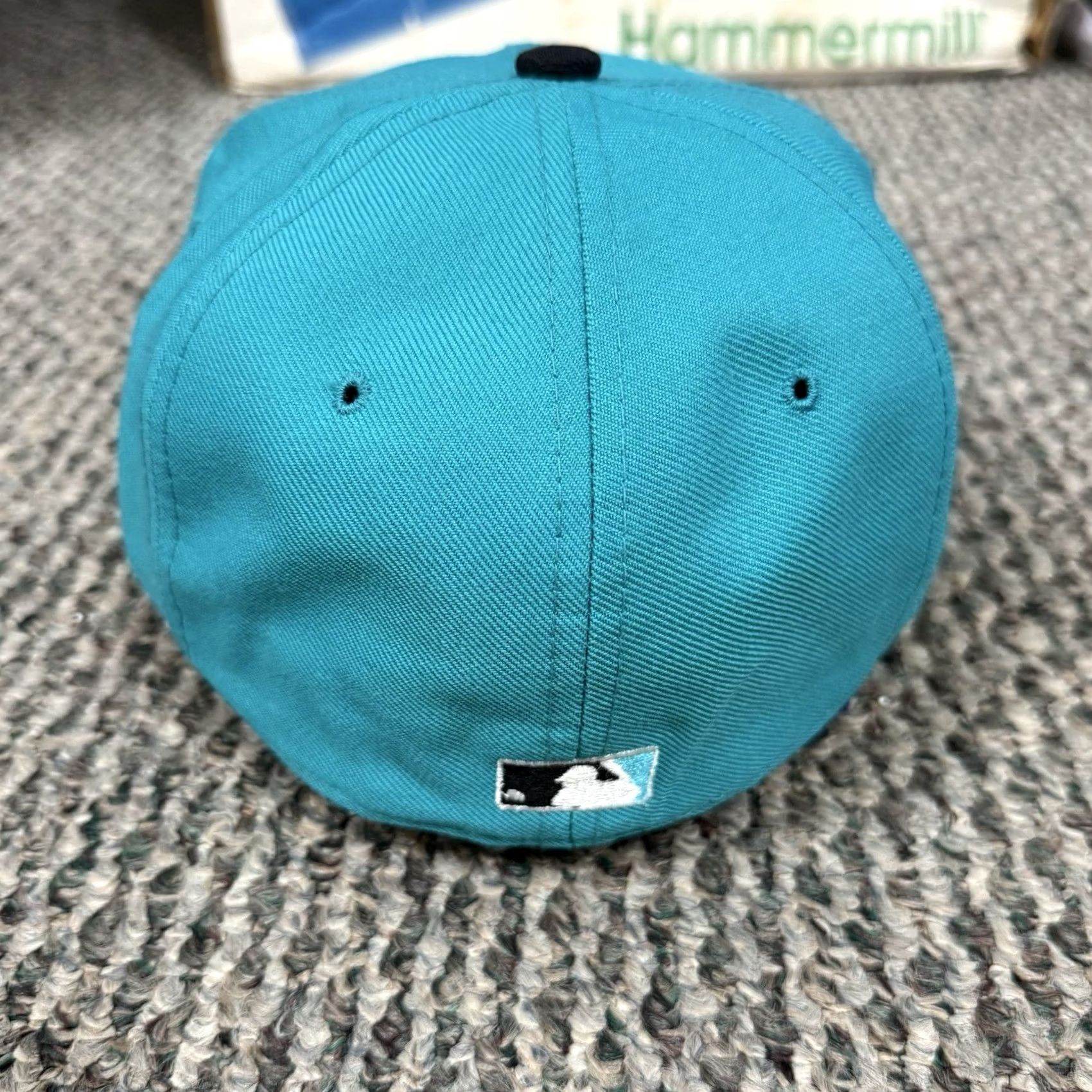 New Era VINTAGE Florida Marlins Hat 6 5/8 New Era Pro Model 90s Fitted Wool Cap MLB Blue Men Boys Mens Hats Size ONE SIZE - 5 Thumbnail