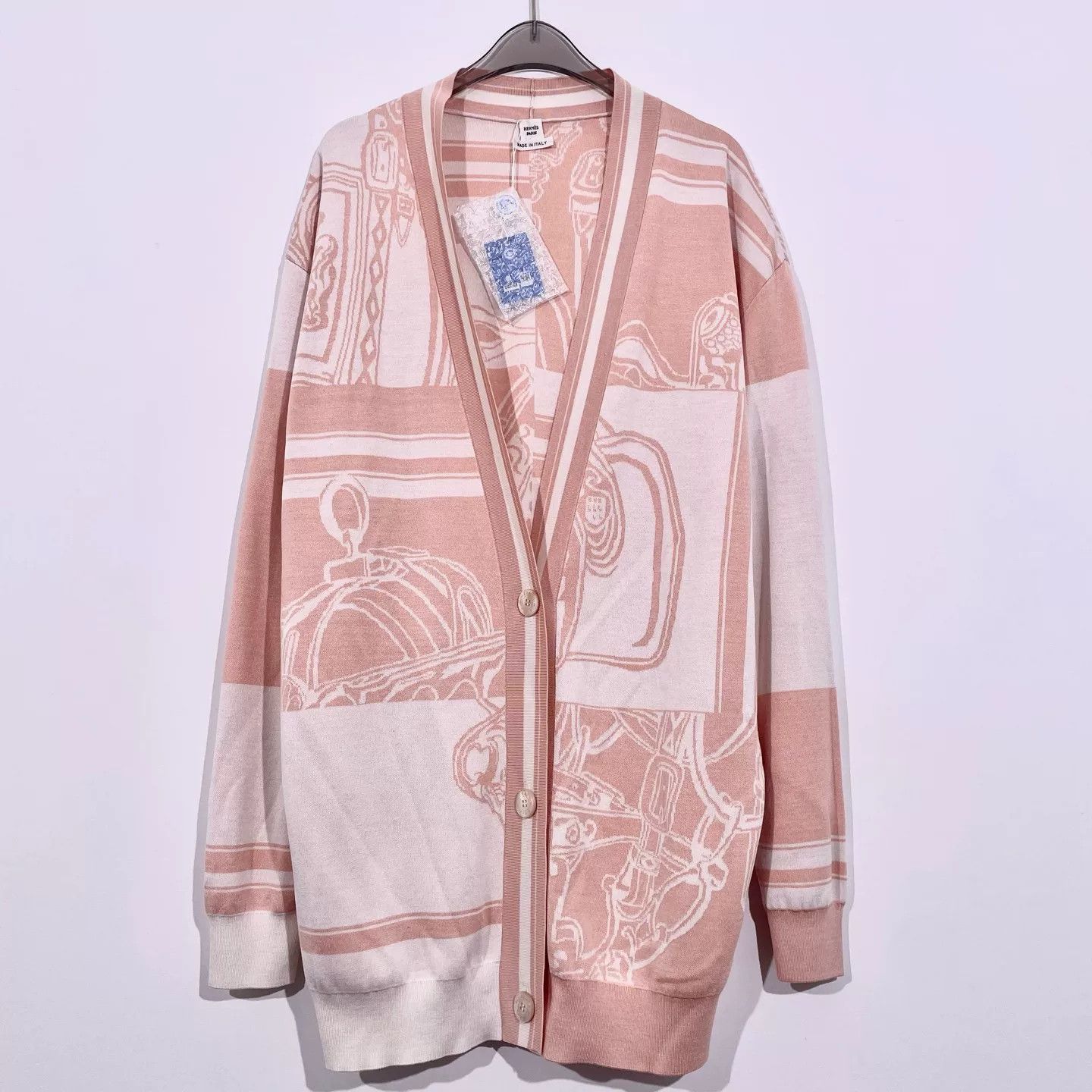 Hermes Hermes SS24 Colorblock V-Neck Cardigan Size US S / EU 44-46 / 1 - 1 Thumbnail