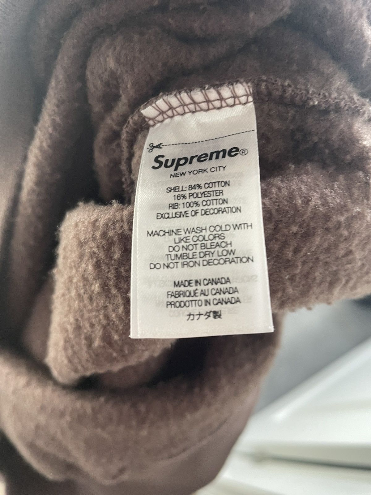 Supreme Supreme Box Logo Crewneck - Brown (F/W 2022) Size US L / EU 52-54 / 3 - 8 Thumbnail