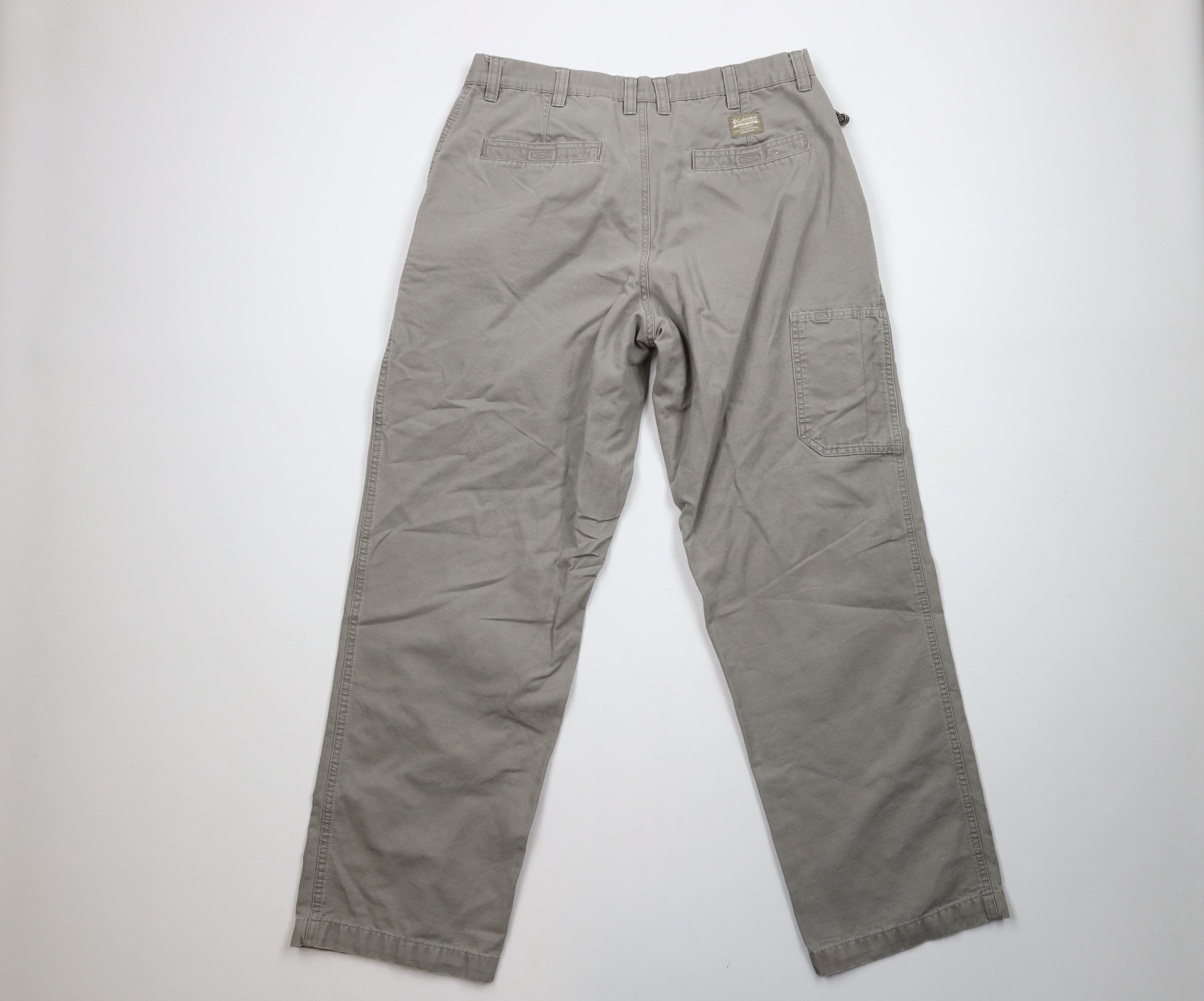 Columbia × Vintage Vintage Y2K Columbia Relaxed Canvas Wide Leg Pants Cotton Size US 36 / EU 52 - 9 Thumbnail