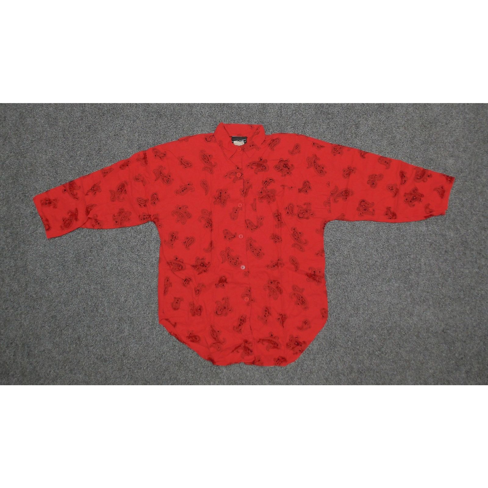 Vintage Vintage 1980s Drop Shoulder Paisley Tunic Shirt L Size L / US 10 / IT 46 - 5 Thumbnail