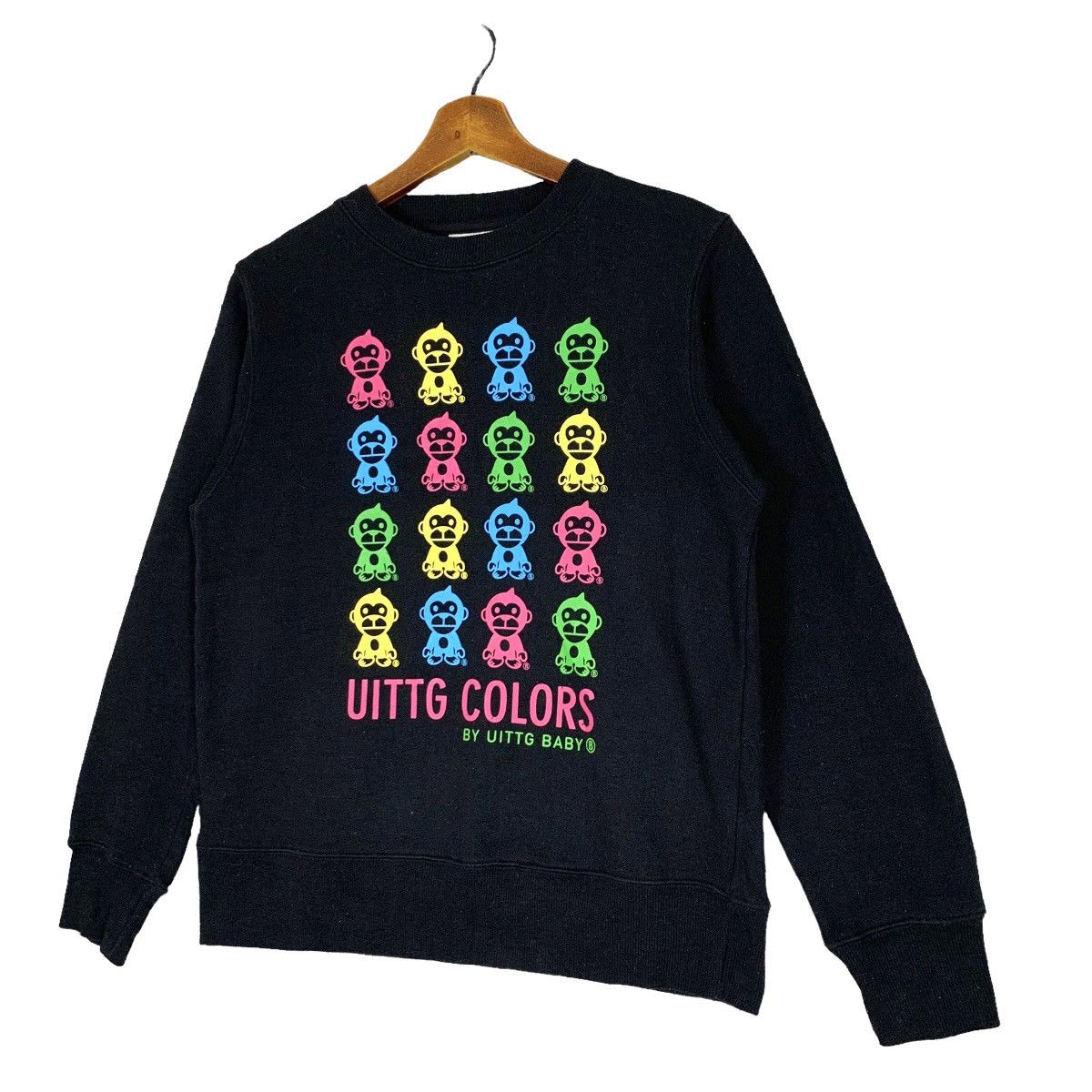 Japanese Brand Vintage Uittg Baby Ape Crewneck Sweatshirt Size XS Size US XS / EU 42 / 0 - 4 Thumbnail