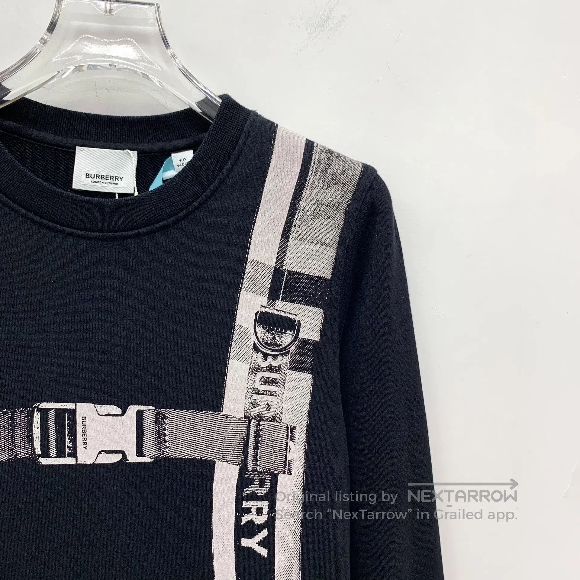 Burberry Burberry size 10y Black backpack printed cotton round neck Size US S / EU 44-46 / 1 - 3 Thumbnail