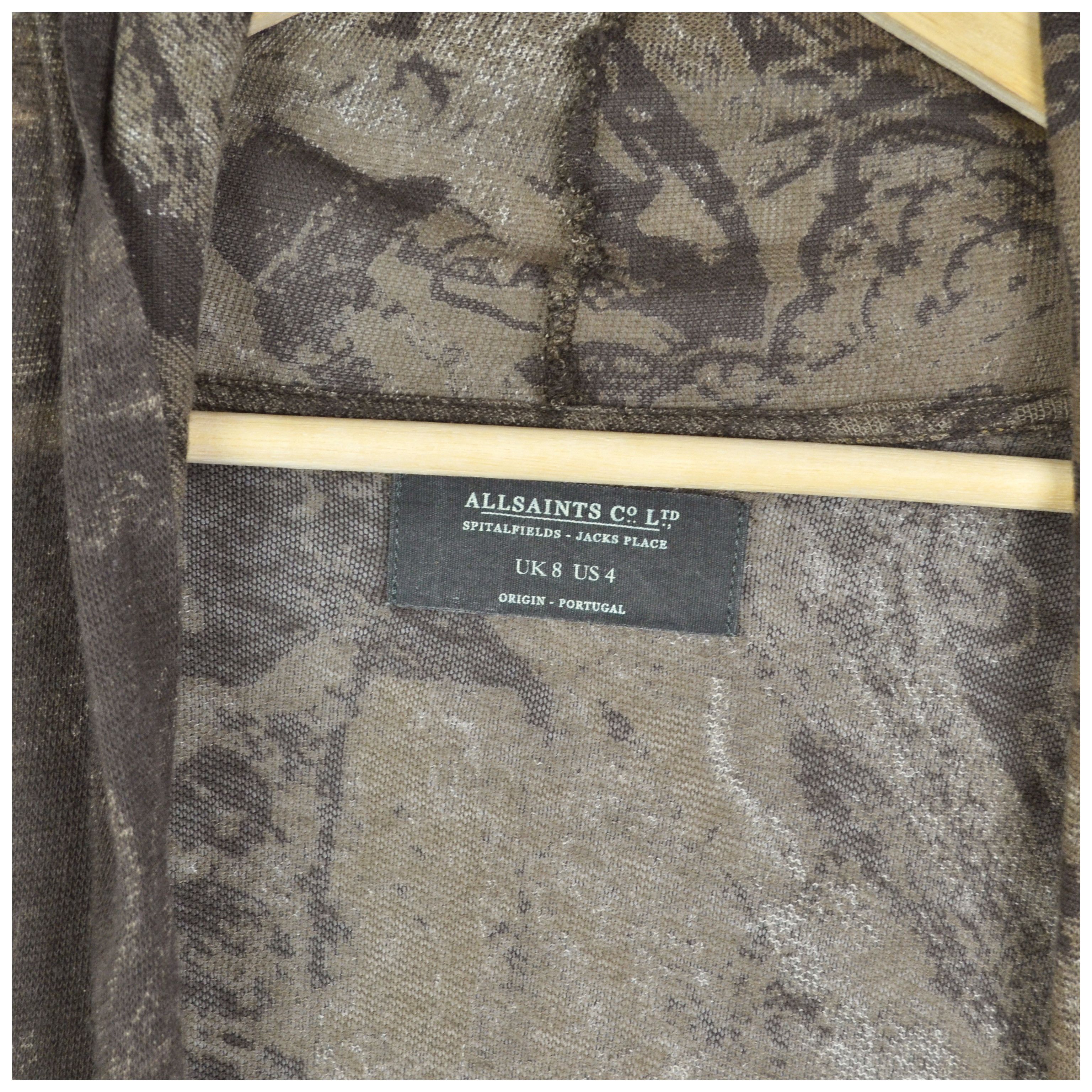 Allsaints AllSaints Open Cardigan Womens Brown Lightweight Knitted US4 Size S / US 4 / IT 40 - 4 Thumbnail