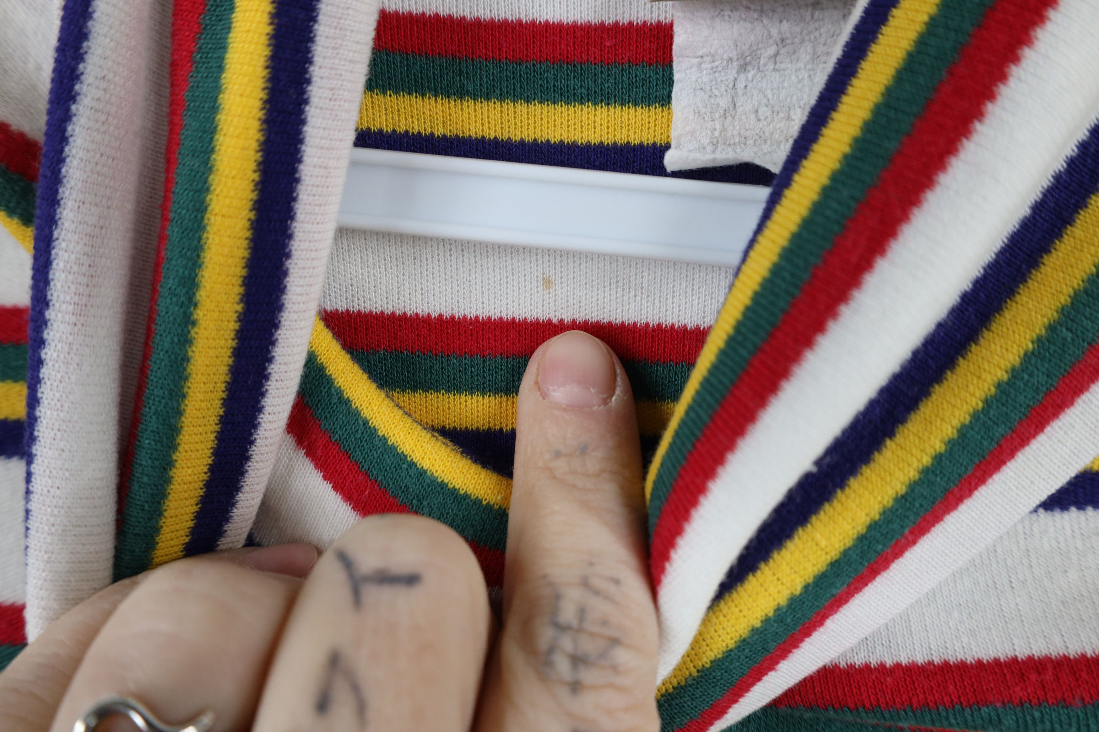 Vintage Vintage 90s Streetwear Striped Turtleneck T-Shirt USA Size S / US 4 / IT 40 - 7 Thumbnail