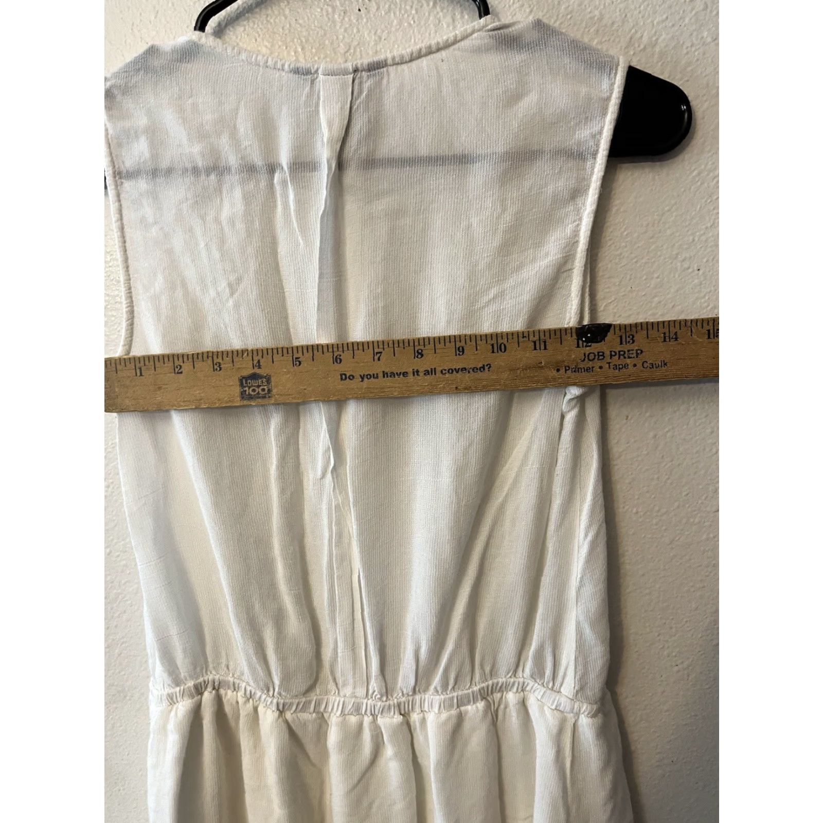 H&M VINTAGE H&M Bohemian Dress Women Juniors Size 4 Sleeveless White Short A-Line Sundress Size S / US 4 / IT 40 - 4 Thumbnail