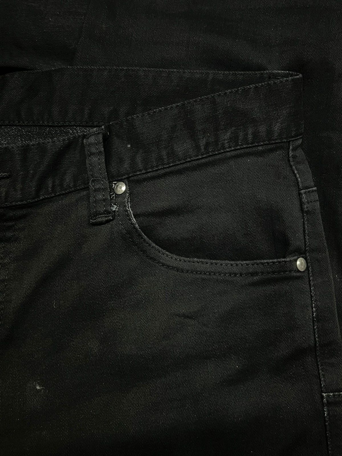 Tornado Mart Tornado mart Vintage Japan - Stretch, Skinny Black Jeans Size US 33 - 7 Thumbnail