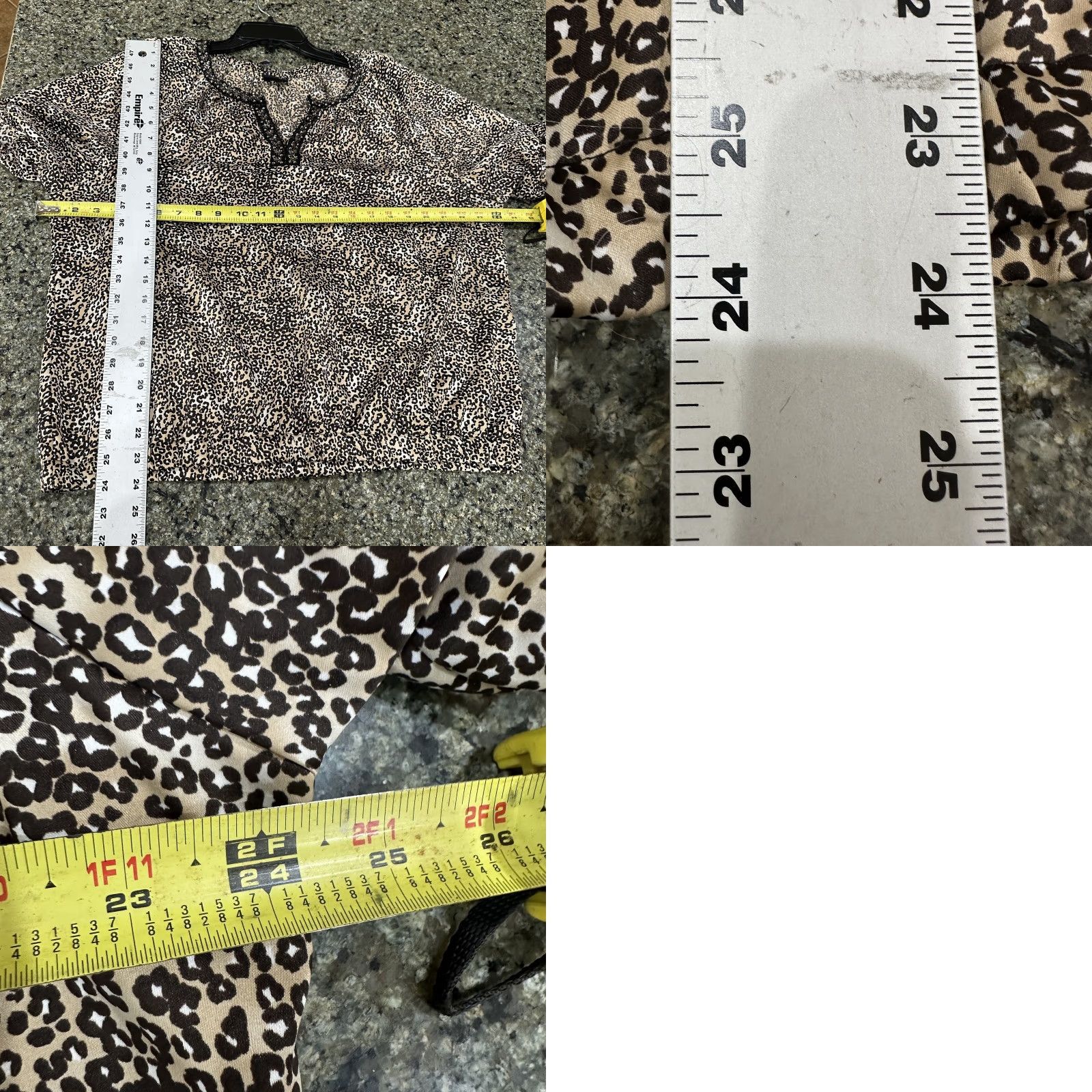 Vintage VINTAGE East 5th Blouse Womens XL Brown Animal Print Beaded Embellished Tunic Shirt Casual Size XL / US 12-14 / IT 48-50 - 8 Thumbnail