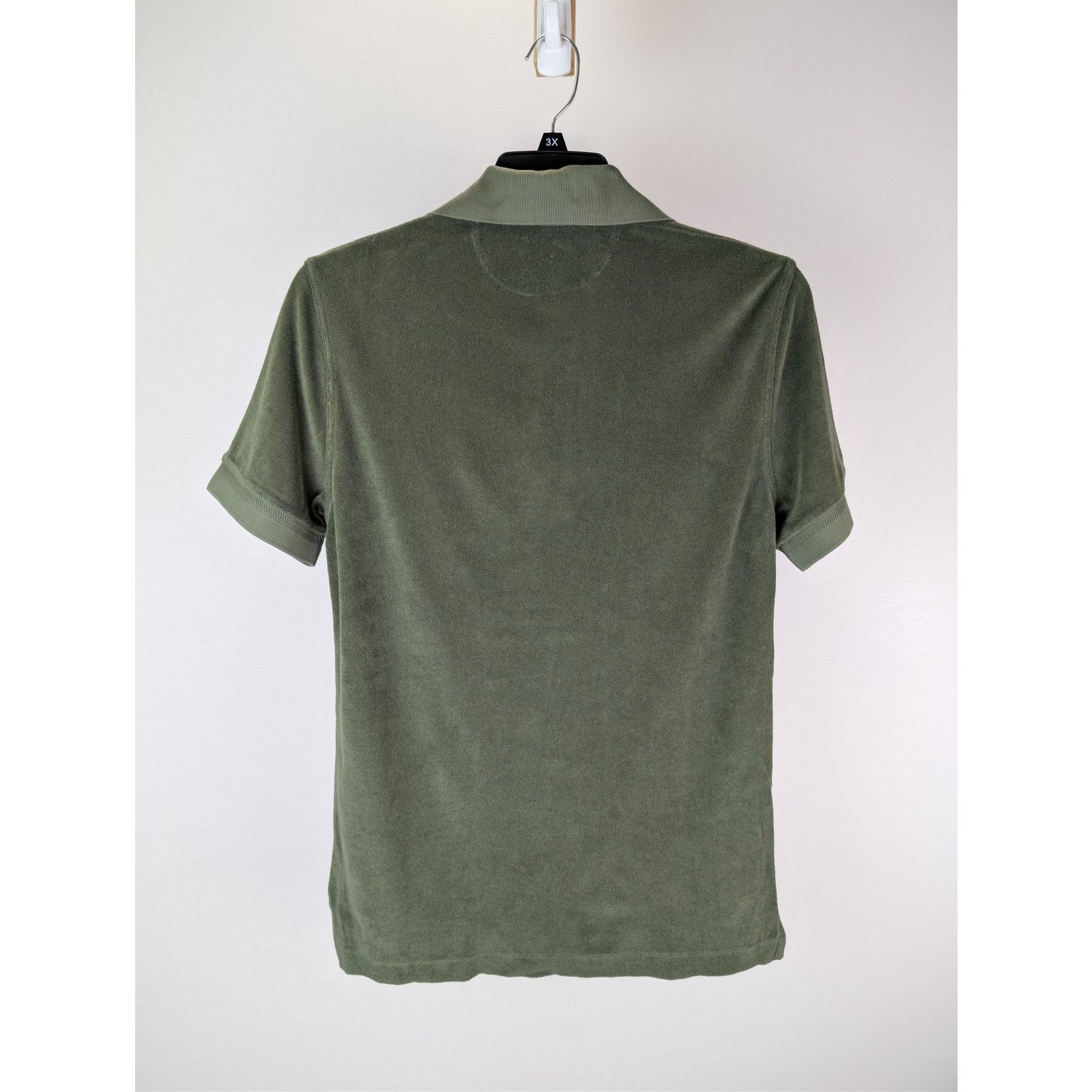 Tom Ford o1rshd1 CC20 cotton-blend terry polo shirt in olive green Size US S / EU 44-46 / 1 - 10 Thumbnail