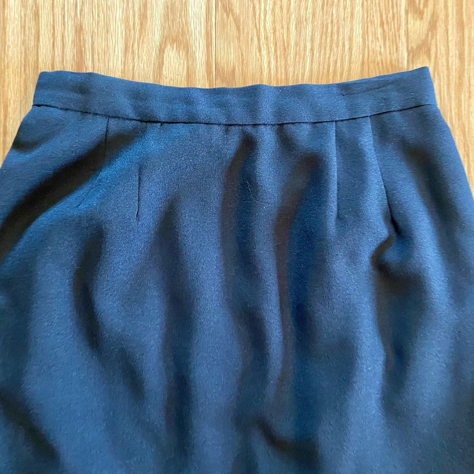 Other Alex Evenings Vintage Black Minimalist Maxi Skirt Womens M Size 32" / US 10 / IT 46 - 3 Thumbnail