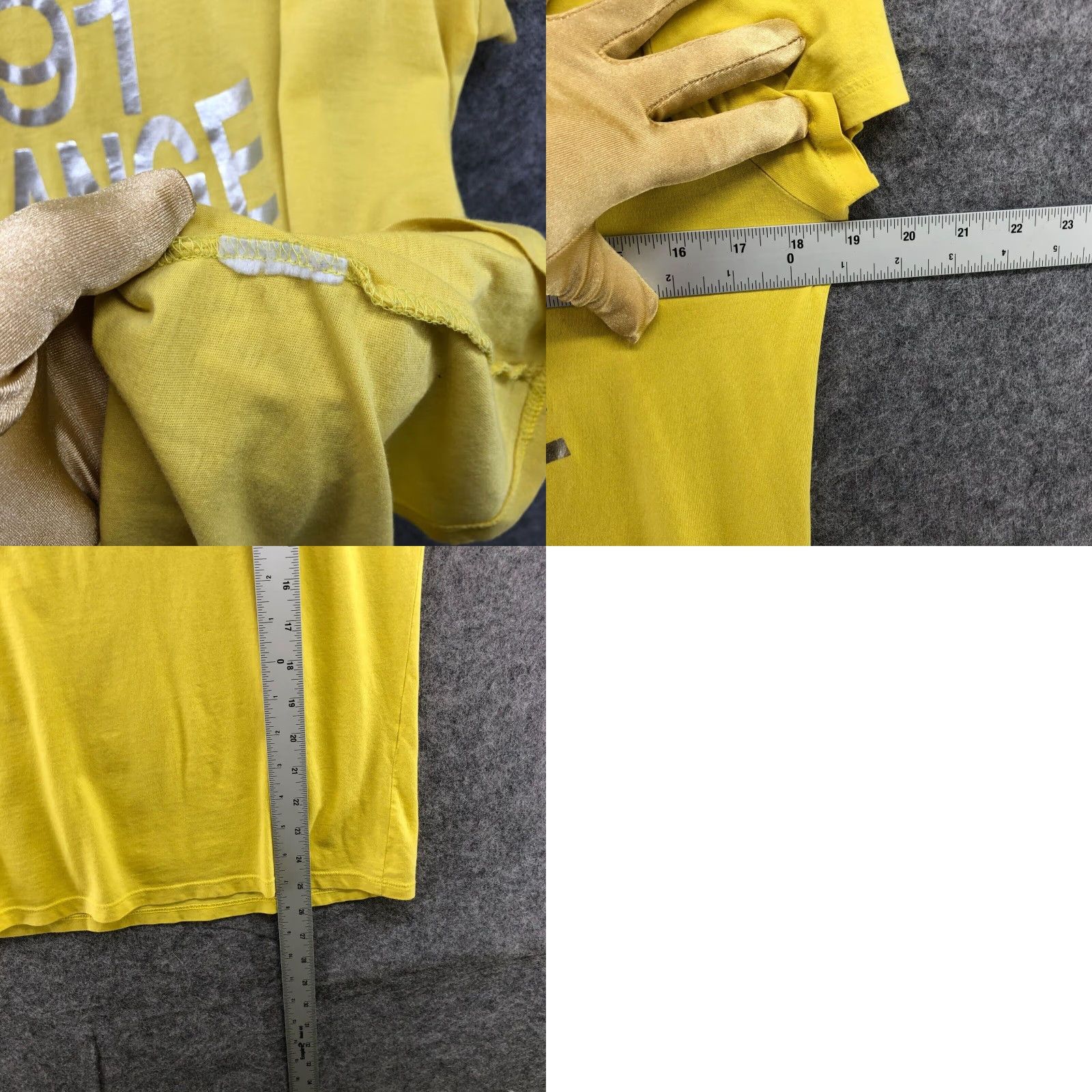 Armani Exchange VINTAGE Armani Exchange Retro Yellow Graphic T Shirt Womens Small S Short Sleeve 90s Size S / US 4 / IT 40 - 8 Thumbnail