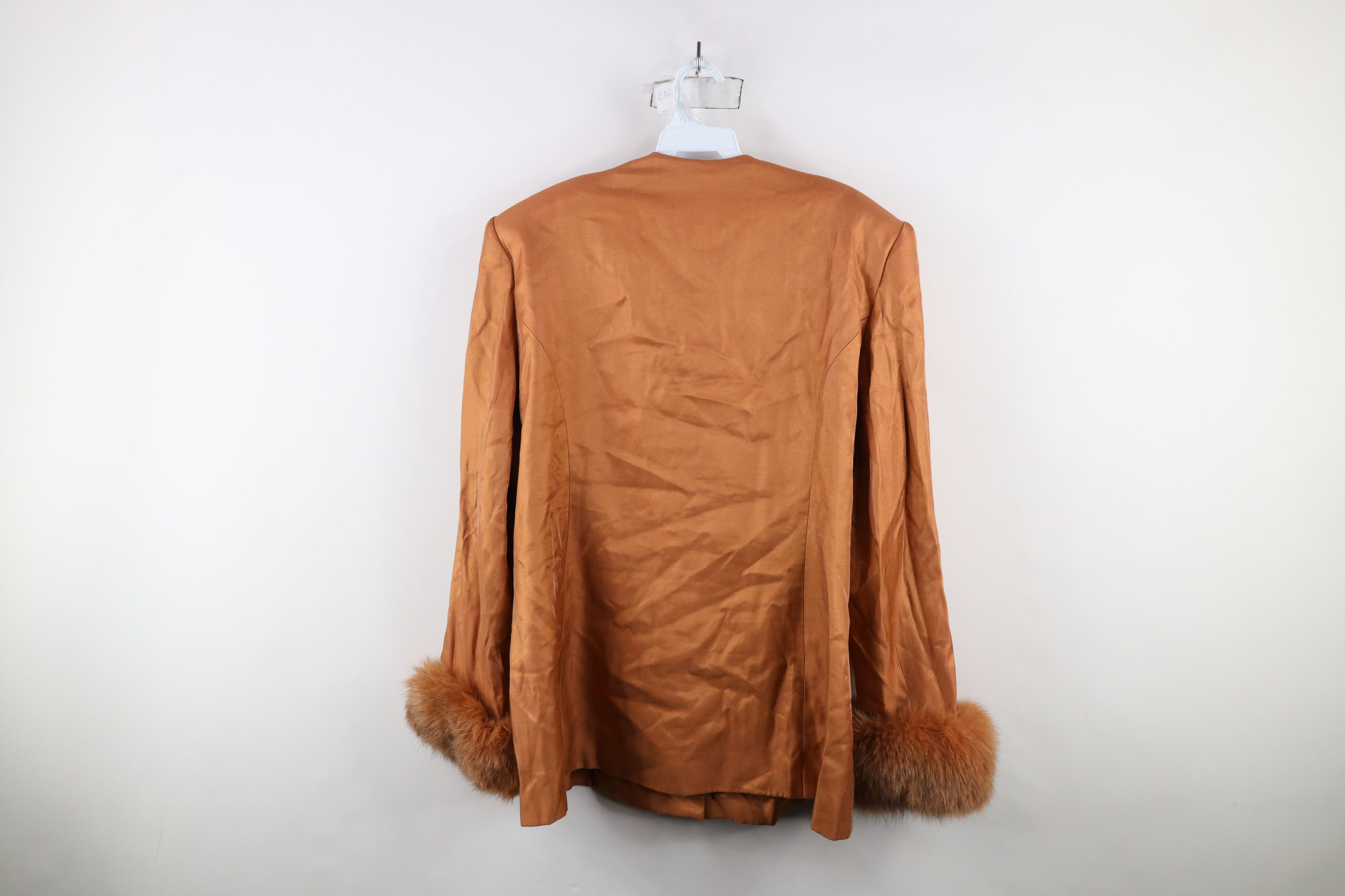 Vintage Vintage 90s Streetwear Fur Trim Penny Lane Blazer Jacket USA Size 3XL / US 20-22 - 12 Thumbnail