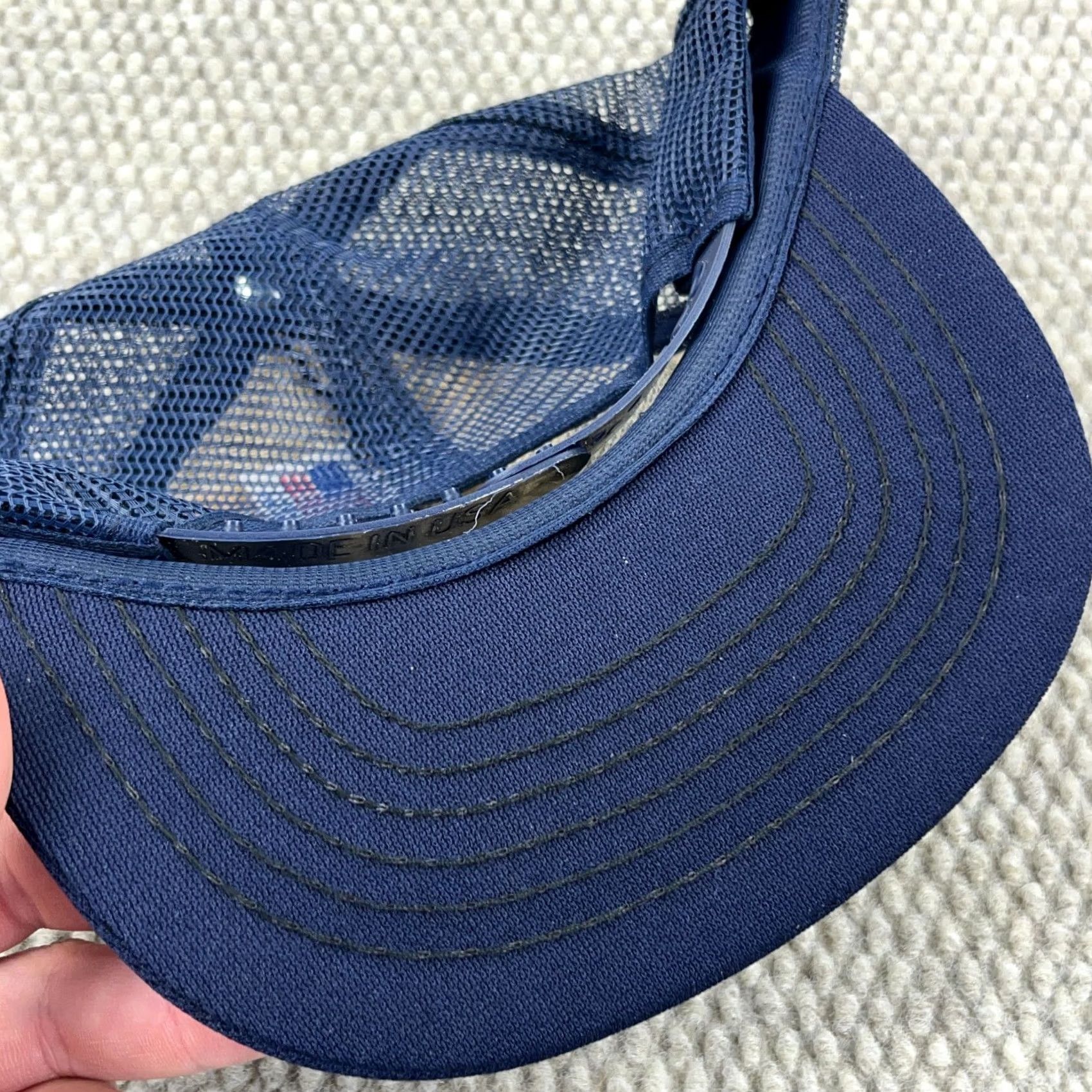 Vintage Vintage United States Navy Trucker Hat Cap Made In USA 80s 90s Puffy Snapback Size ONE SIZE - 5 Thumbnail
