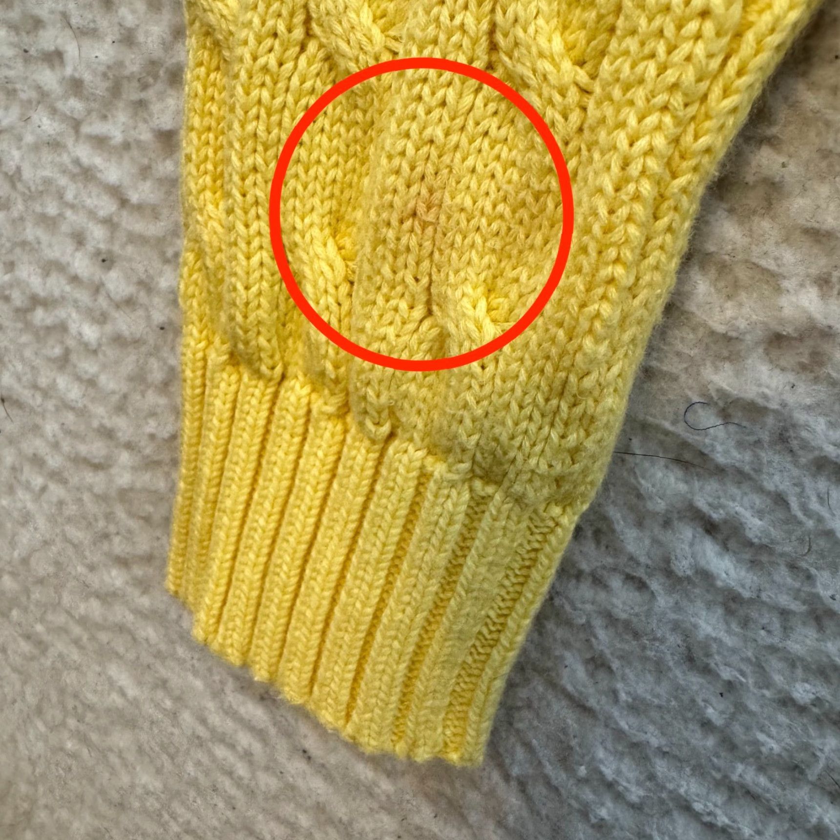 Ralph Lauren VINTAGE Ralph Lauren Sweater Shirt Womens M Yellow Cable Knit Pony Logo Size M / US 6-8 / IT 42-44 - 4 Thumbnail