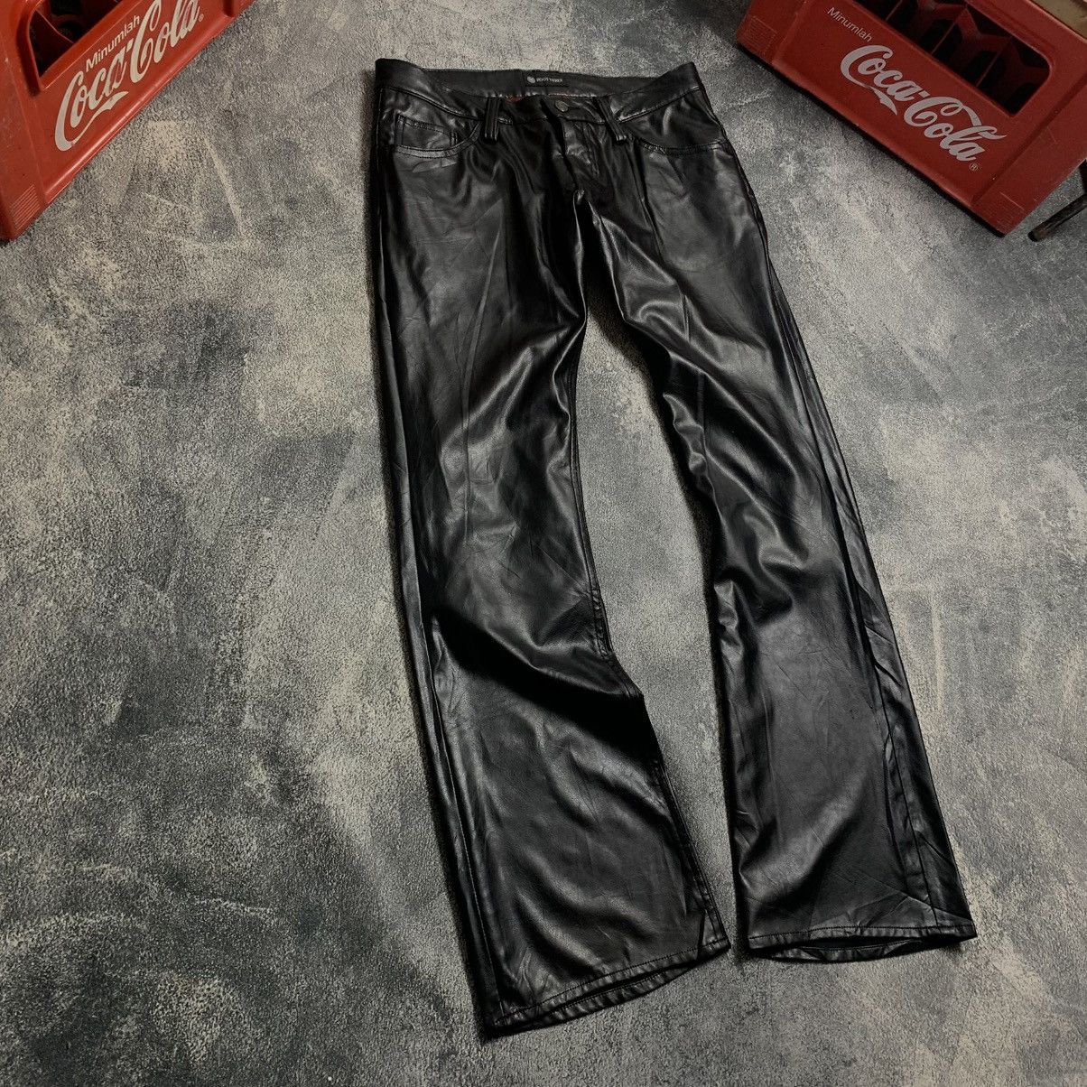 Japanese Brand Root Three Leather But Cut pants Size US 32 / EU 48 - 1 Thumbnail