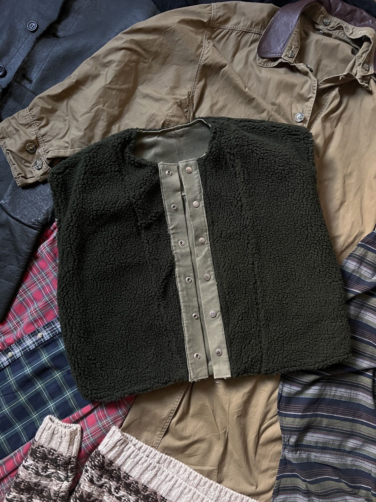 Vintage Vintage 50’s Army Khaki Military Vest Size US L / EU 52-54 / 3 - 9 Thumbnail