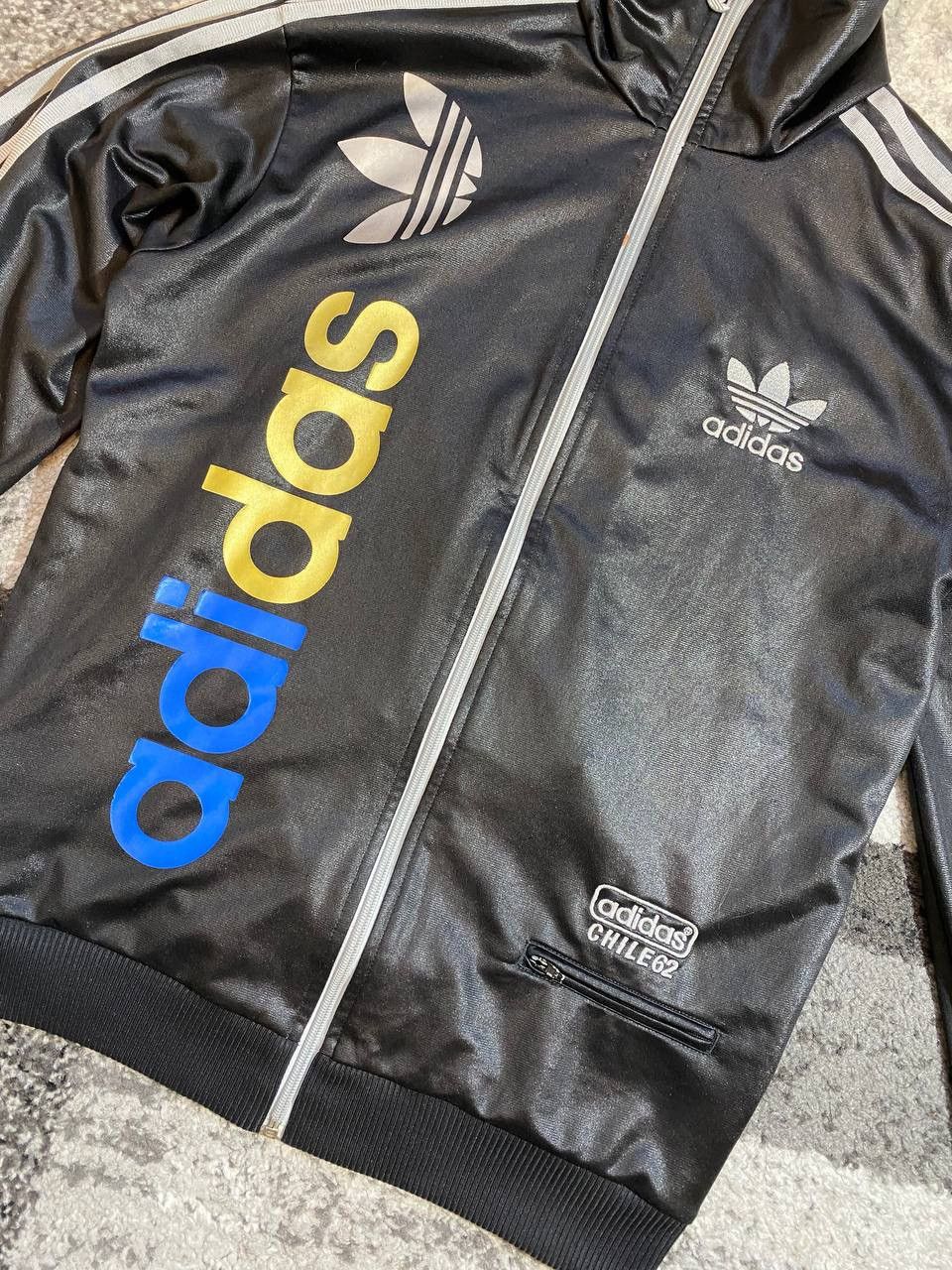 Adidas Adidas Chile 62 Track Jacket S Men’s Black Casual Rare Retro Size US S / EU 44-46 / 1 - 3 Thumbnail