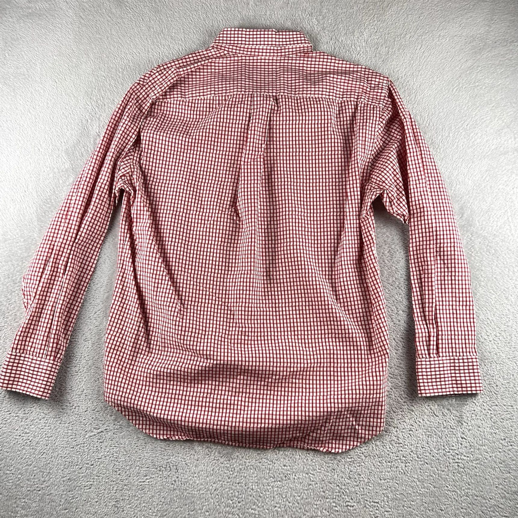 Vineyard Vines Vineyard Vines Shirt Mens Medium Button-Up Checkered Red White Whale Knit Cotton Long Sleeve Collared Classic Button Down Embroidered Size US M / EU 48-50 / 2 - 2 Thumbnail