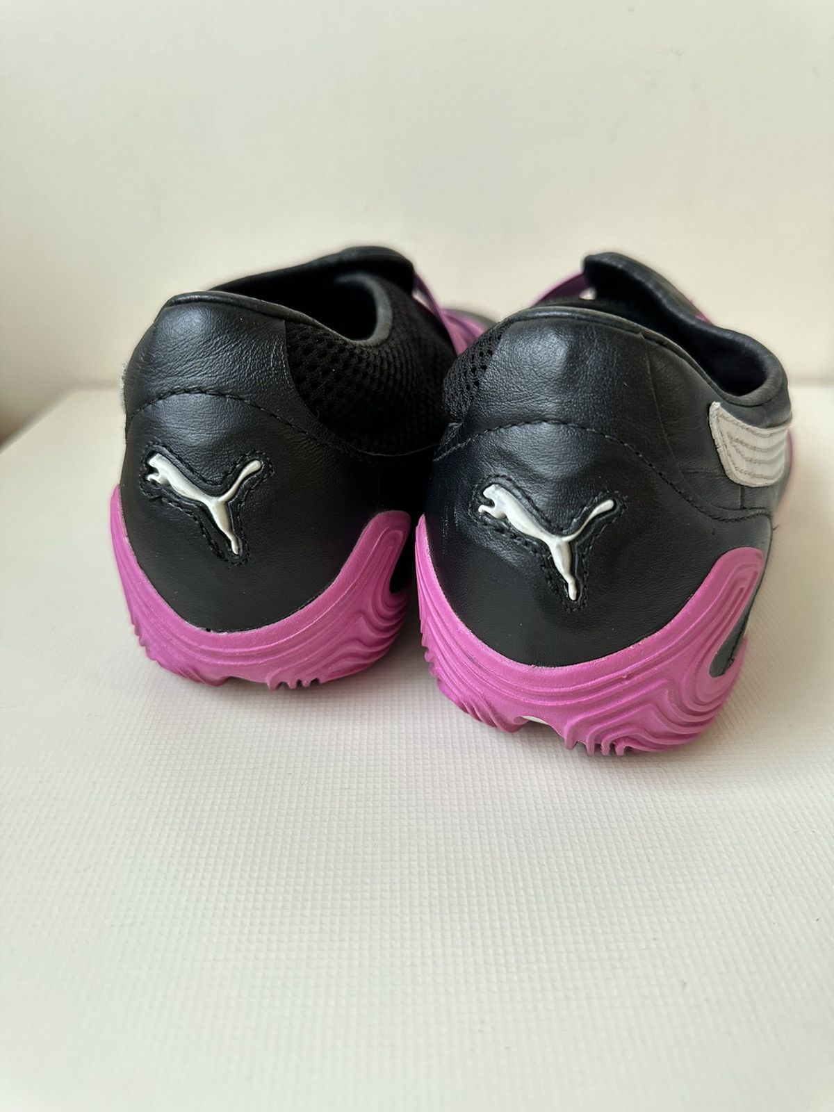 Puma Puma Slidre low pink black leather low top vintage shoes Size US 8.5 / IT 38.5 - 5 Thumbnail