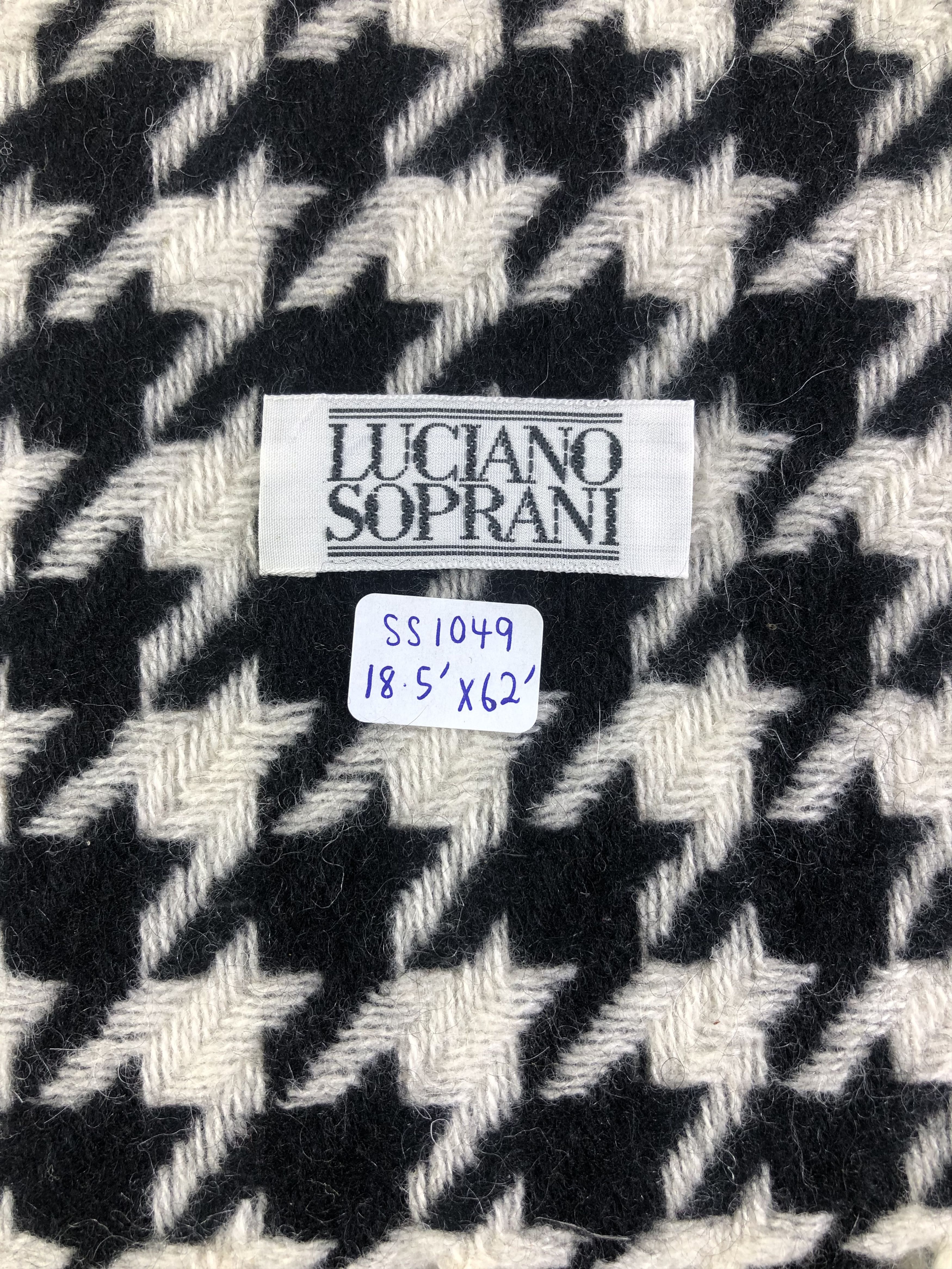 Vintage Luciano Soprani Houndstooth Scarf / Muffler / Neckwear Size ONE SIZE - 3 Thumbnail