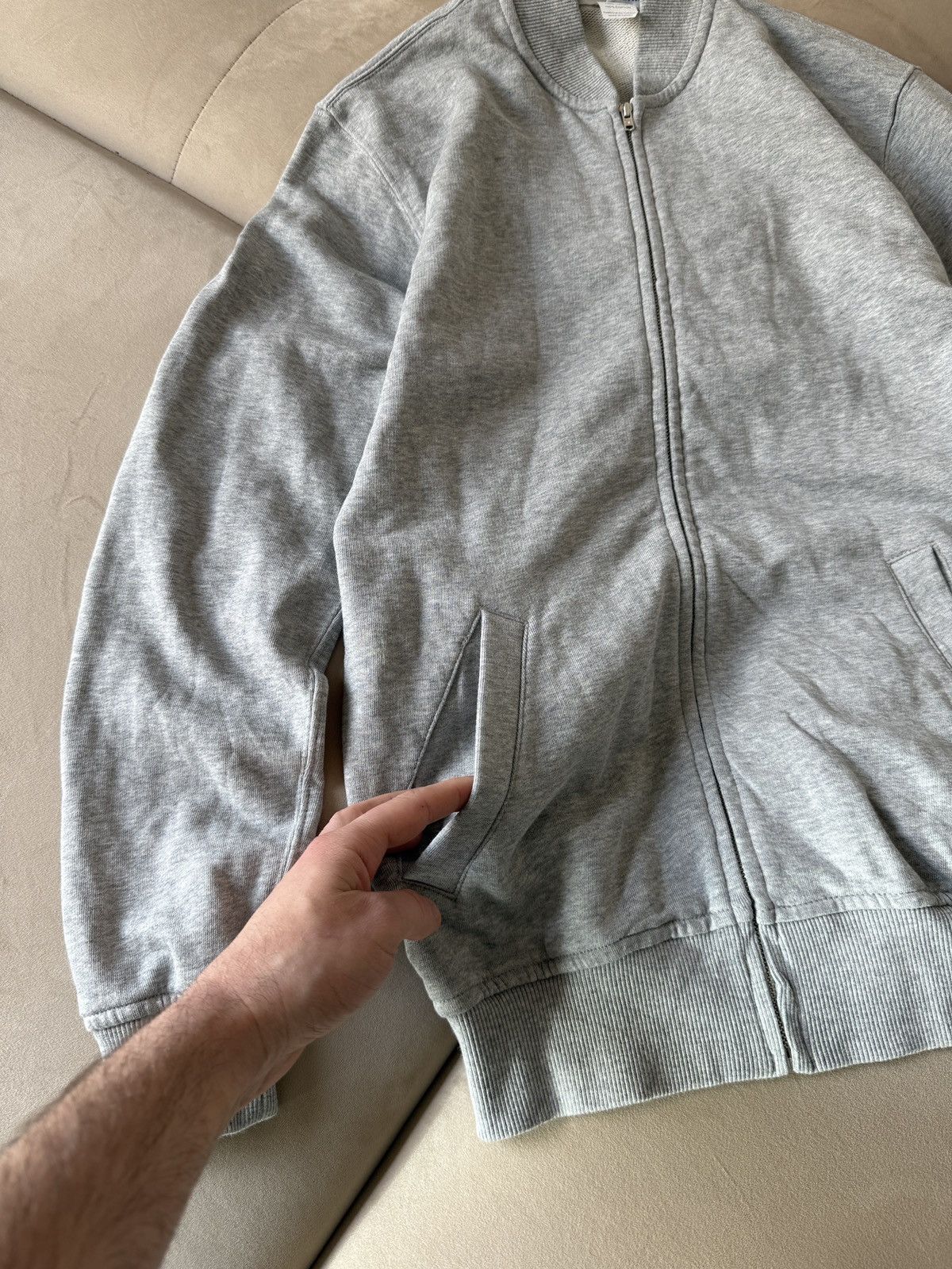 Comme des Garcons Comme des Garçons SHIRT x KAWS Zip-Up Sweatshirt Jacket Grey Size US M / EU 48-50 / 2 - 5 Thumbnail